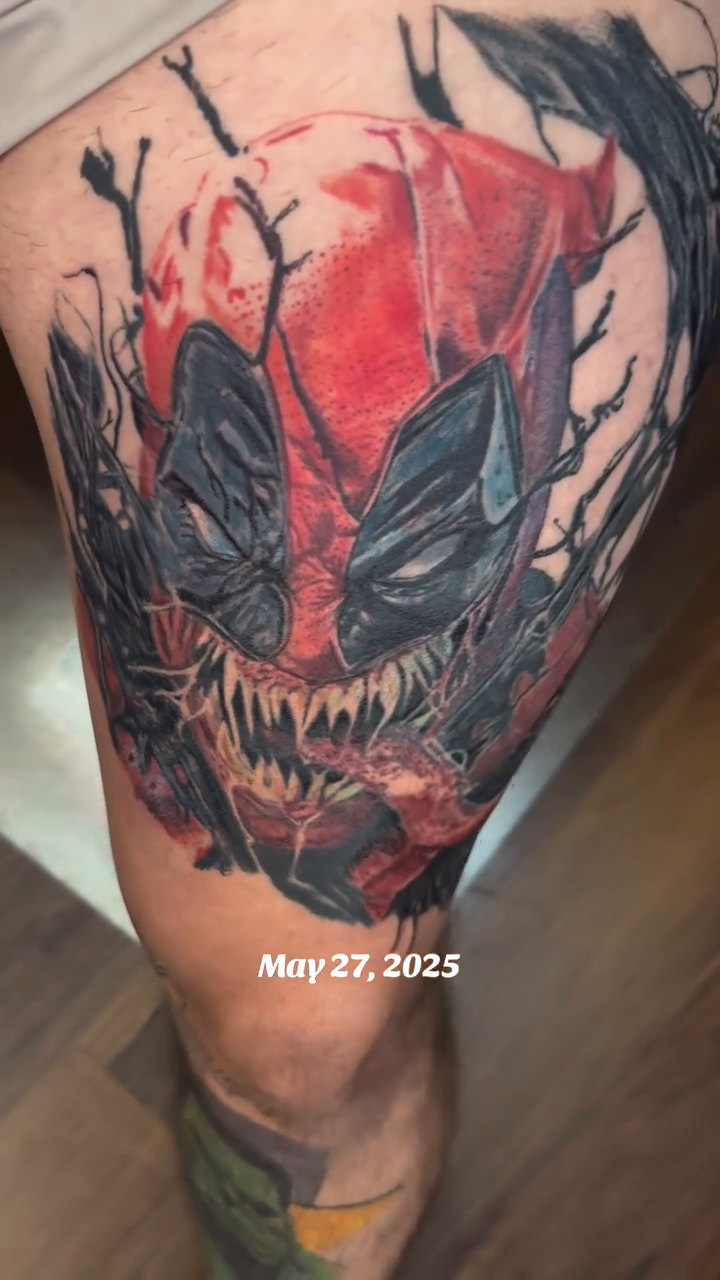 Tattoo by @dre_ortiz.tattoos — realism, trash_polka