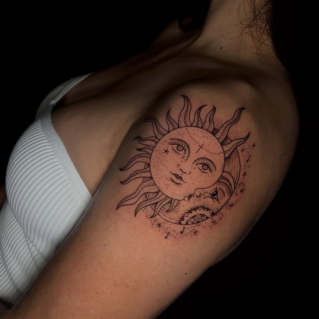 Tattoo by @tattoosbymarcy — fine_line, dotwork