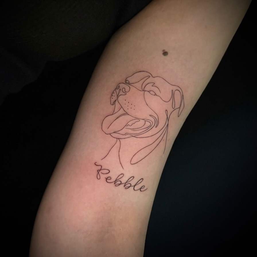 Tattoo by @tattoosbymarcy — fine_line, lettering_script
