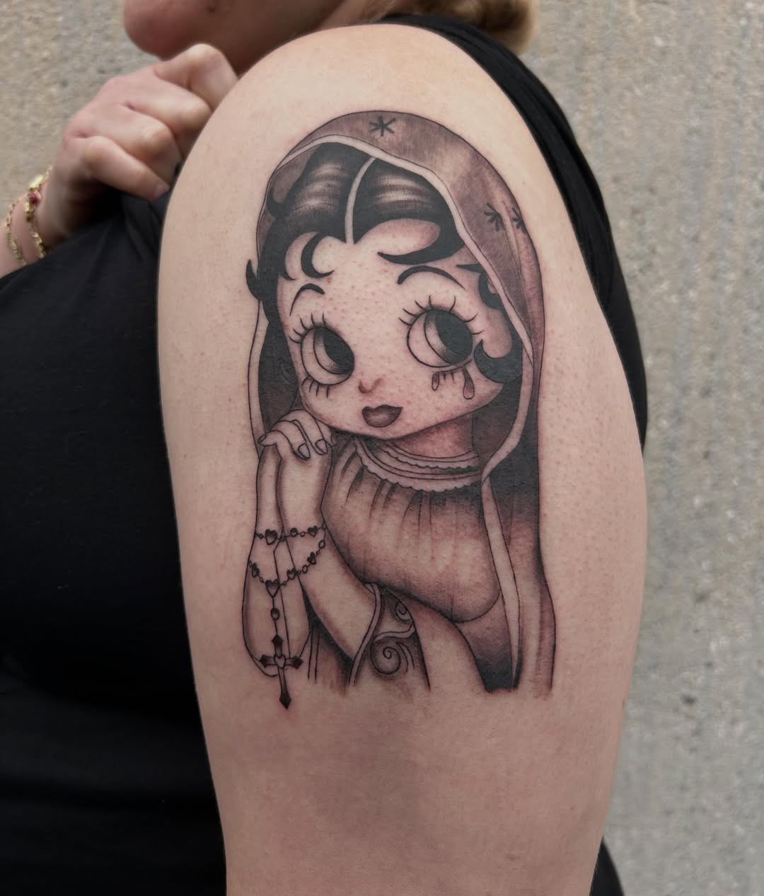 Tattoo by @birdytattoos_ — black_and_grey, realism