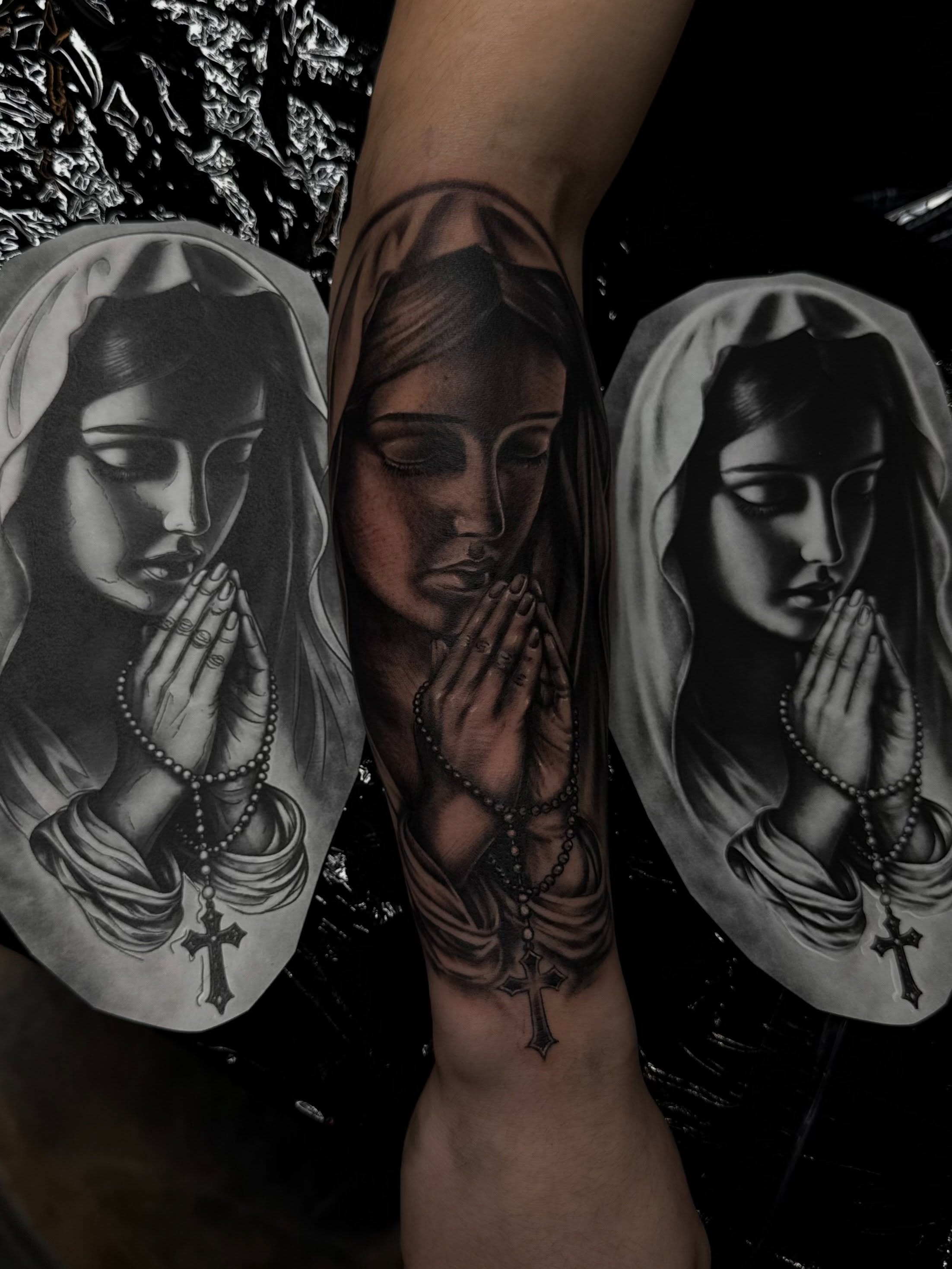 Tattoo by @chaparroinks — black_and_grey, realism