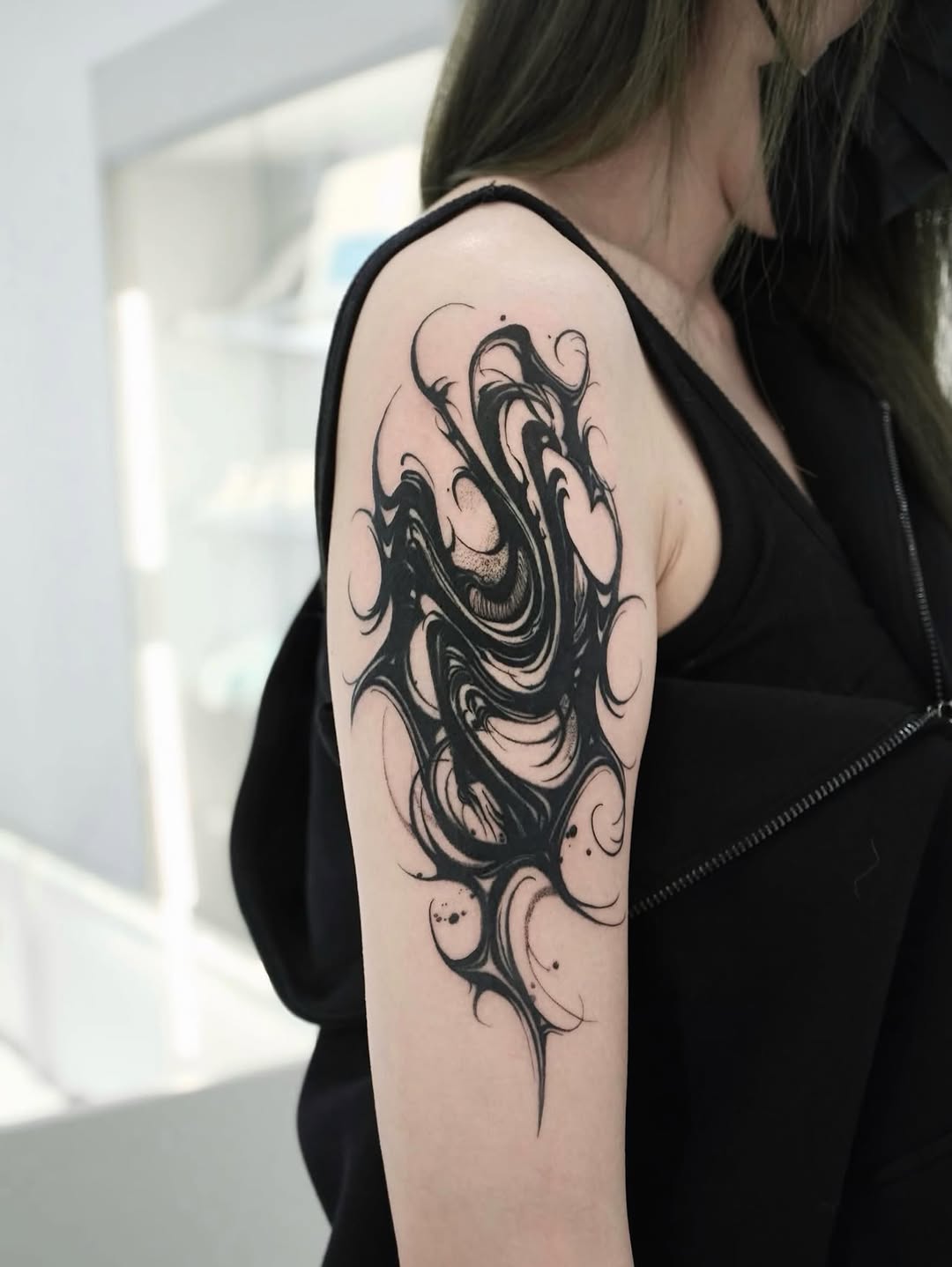 Tattoo by @mj_inkflow — blackwork, ornamental
