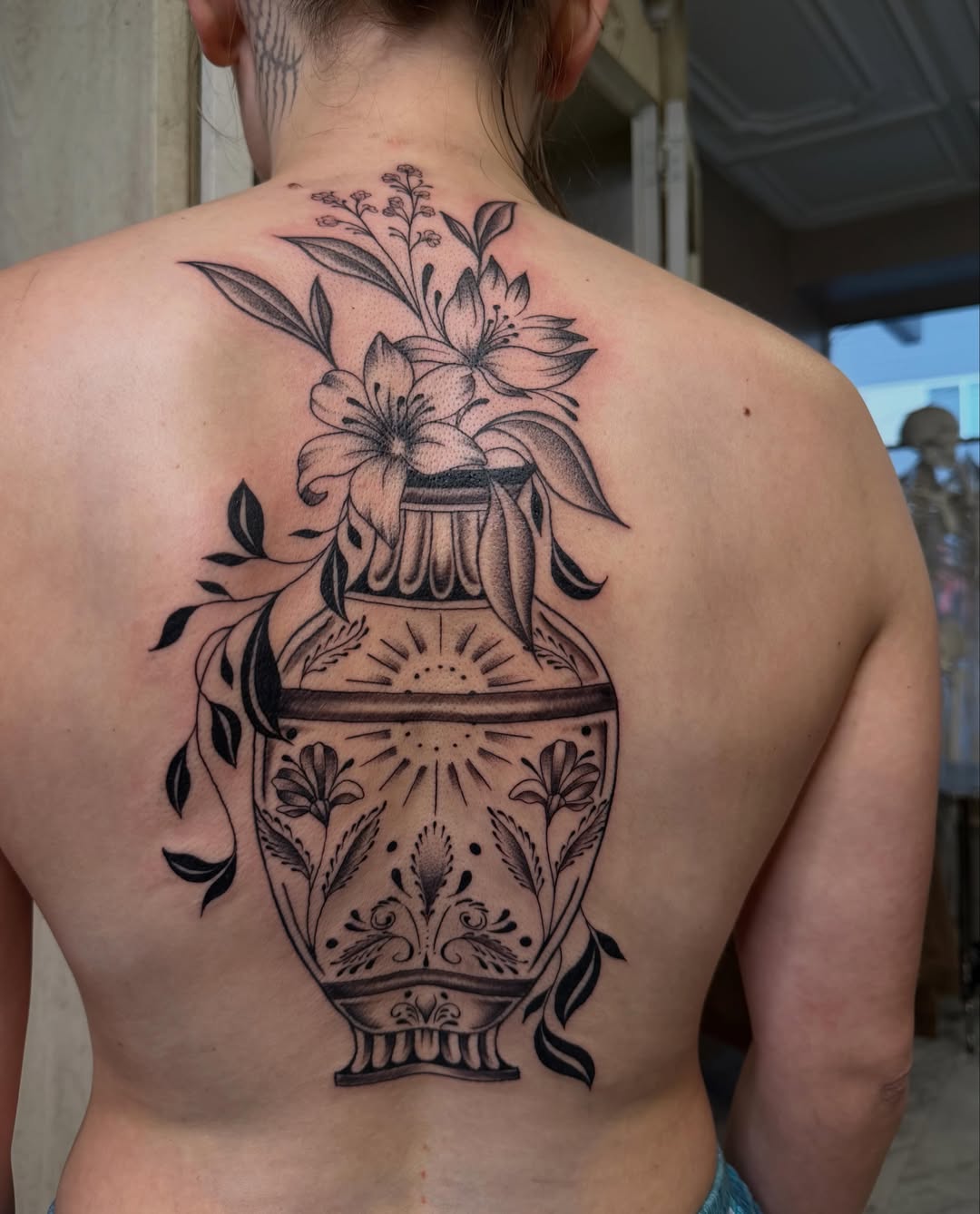 Tattoo by @elliemac.tattoos — black_and_grey