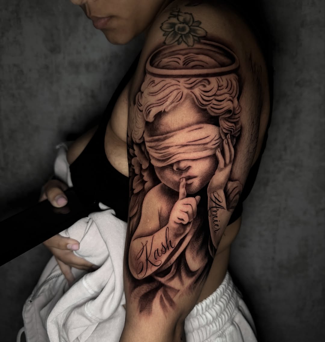 Tattoo by @chiptatt00s — realism, black_and_grey