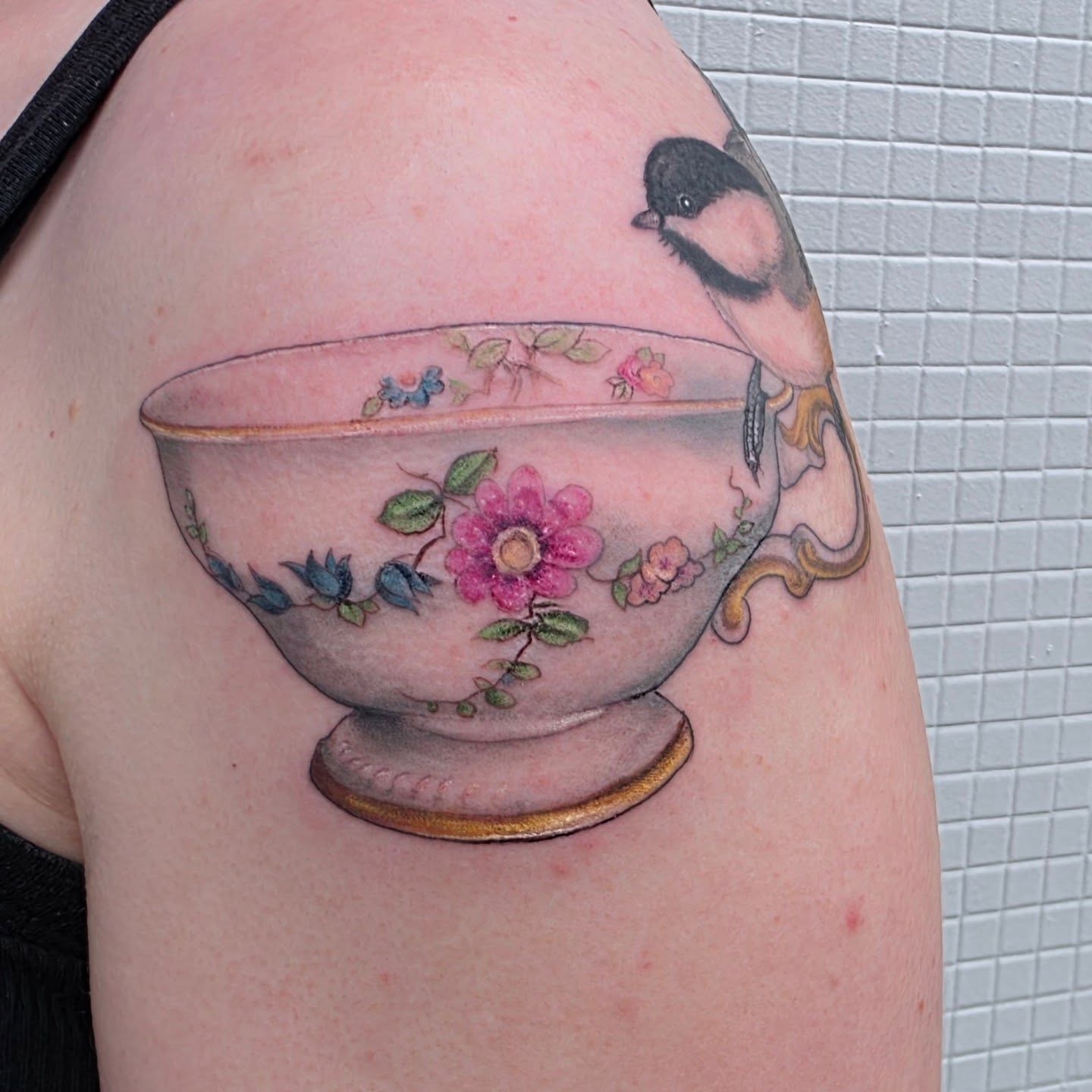 Tattoo by @girlroni — realism, watercolor