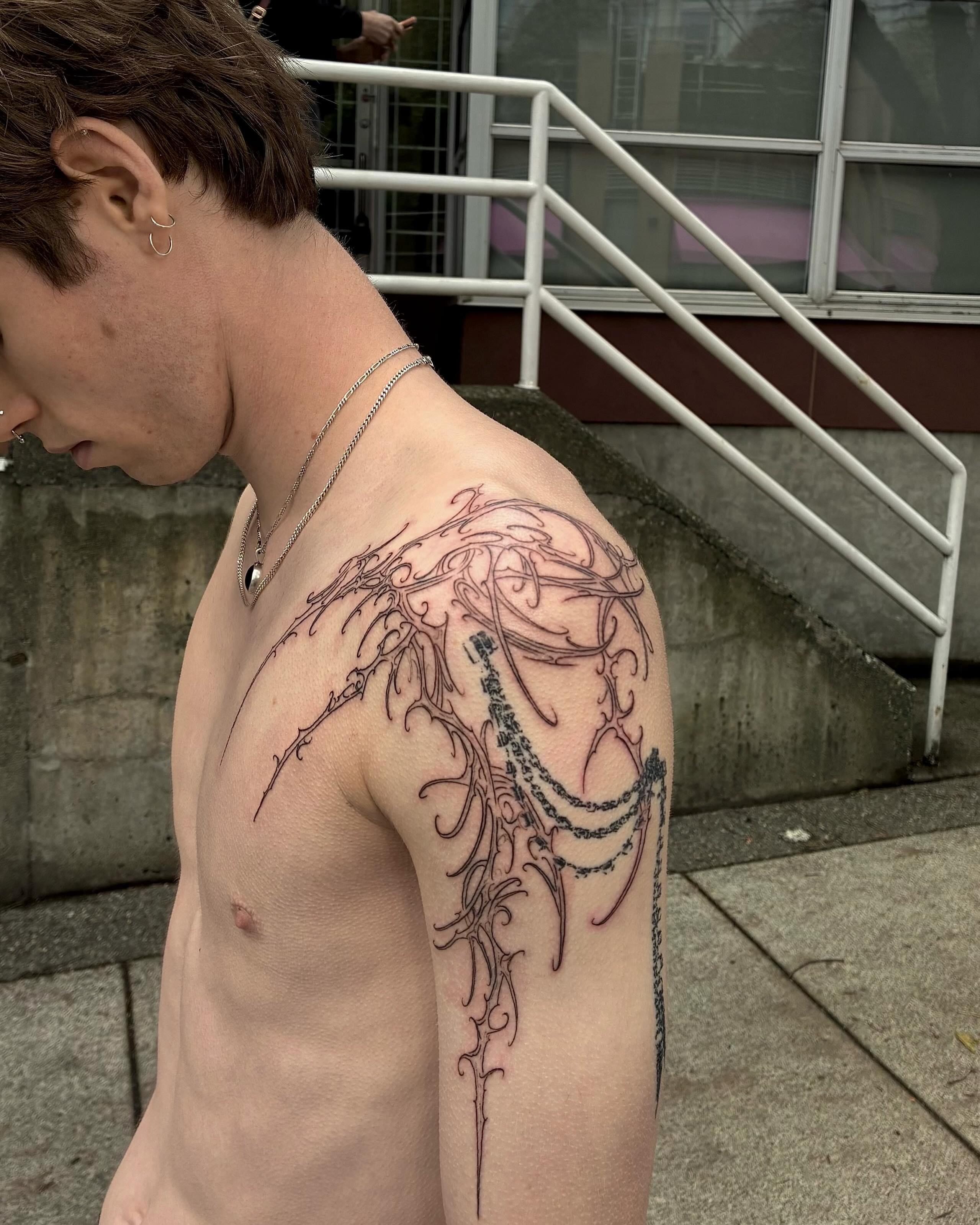 Tattoo by @smashyourboyy — black_and_grey