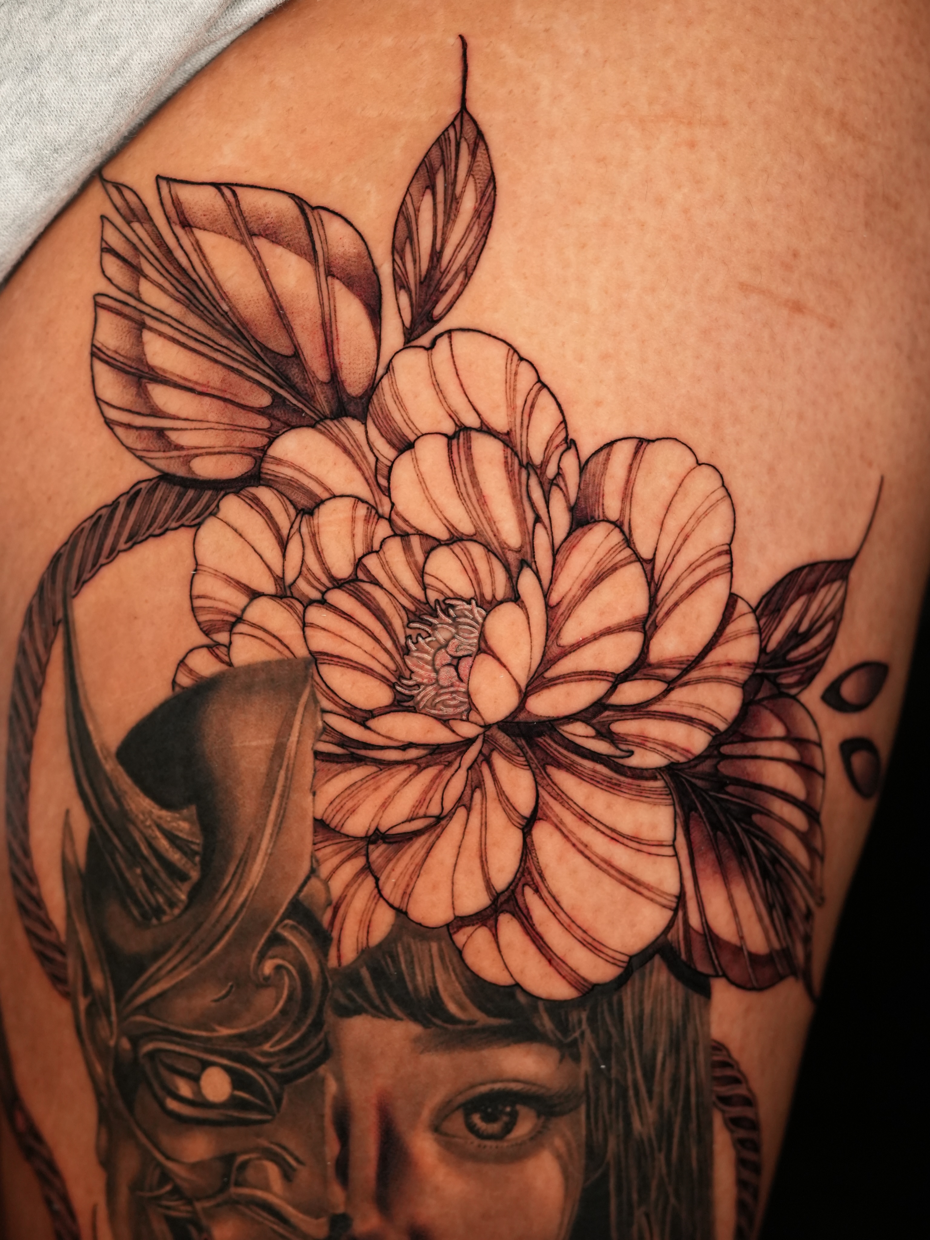 Tattoo by @brawdertattoo — black_and_grey