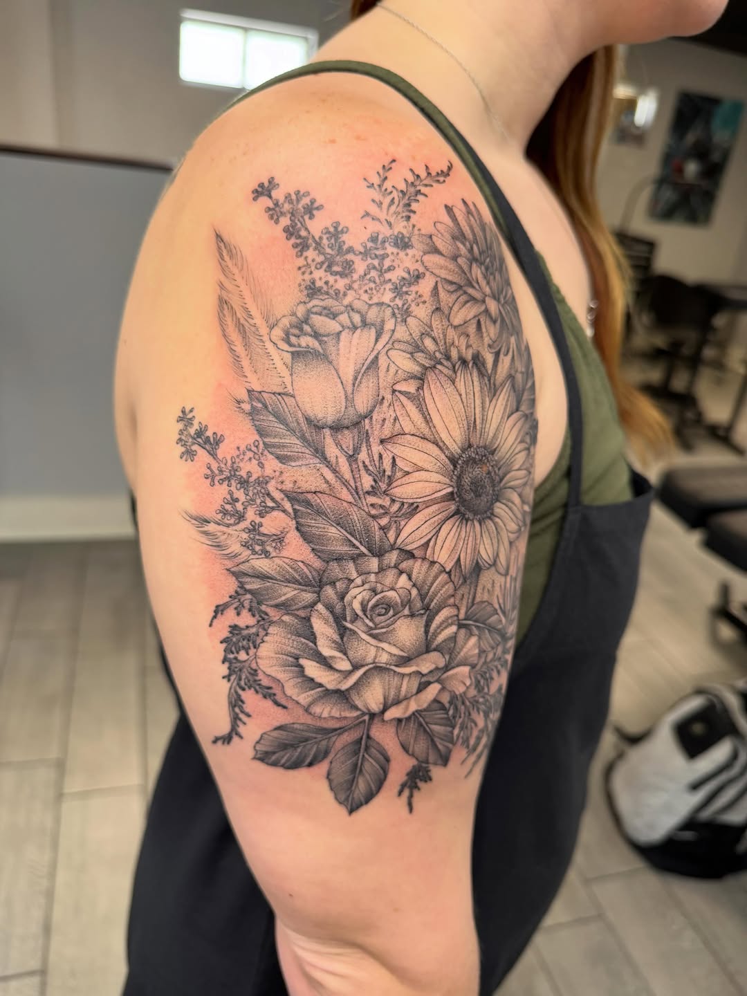 Tattoo by @red_palm_tattoo — realism, black_and_grey