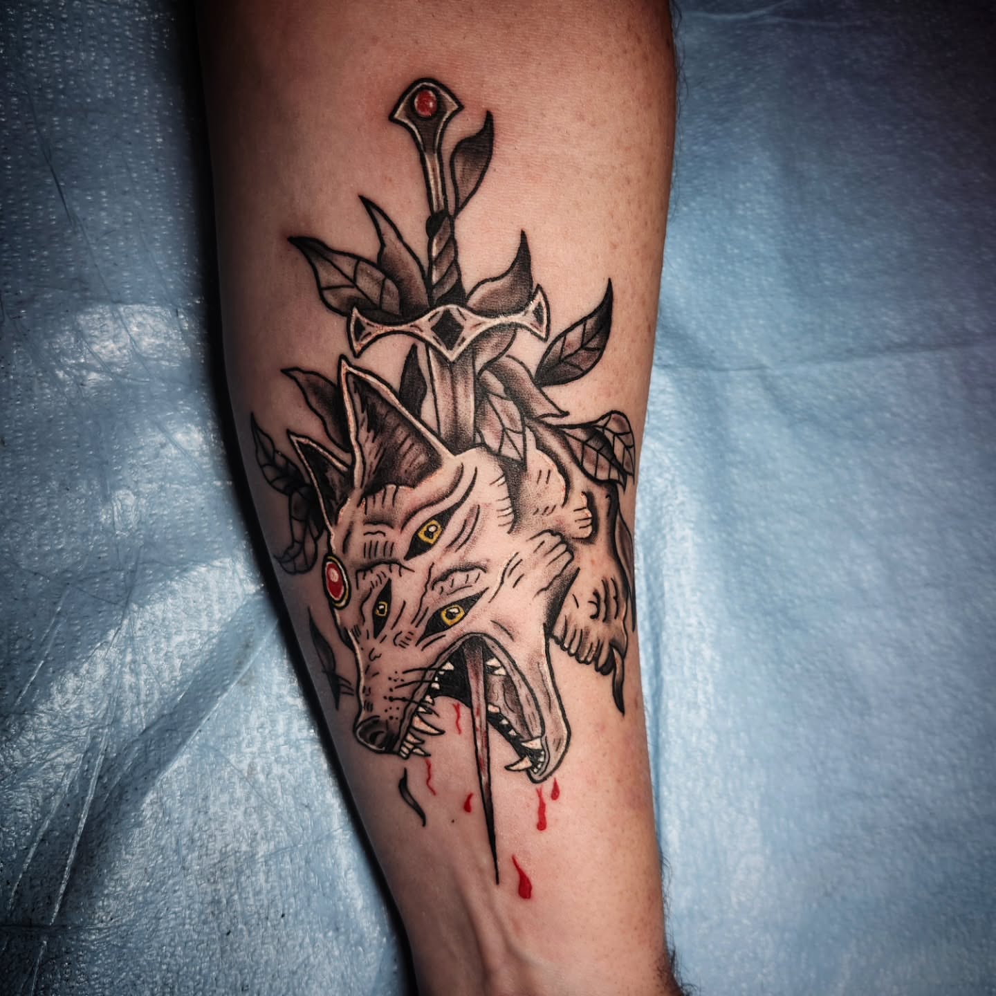 Tattoo by @tattoosbyalmond โ american_traditional, dark_realism