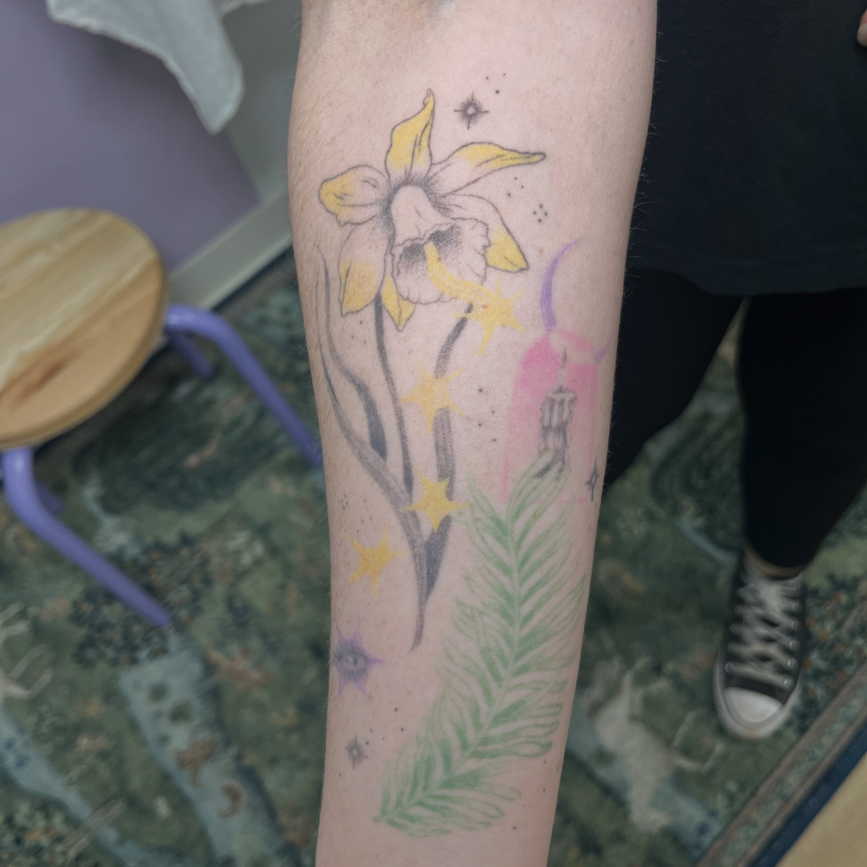Tattoo by @little___altars โ watercolor