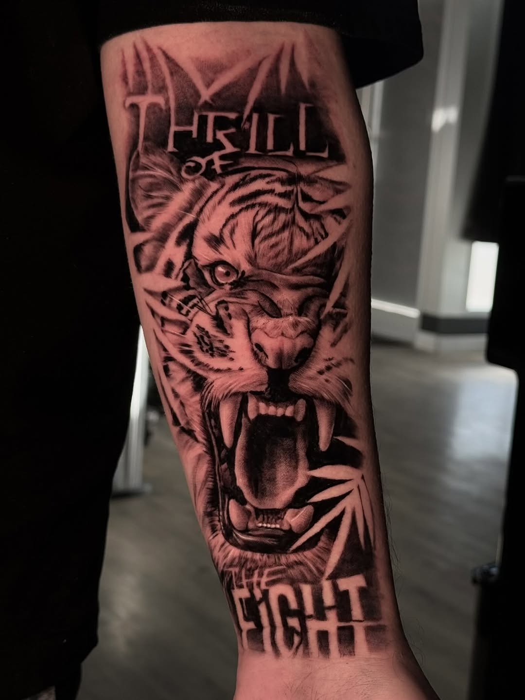 Tattoo by @weaponized_onion — realism, lettering_script