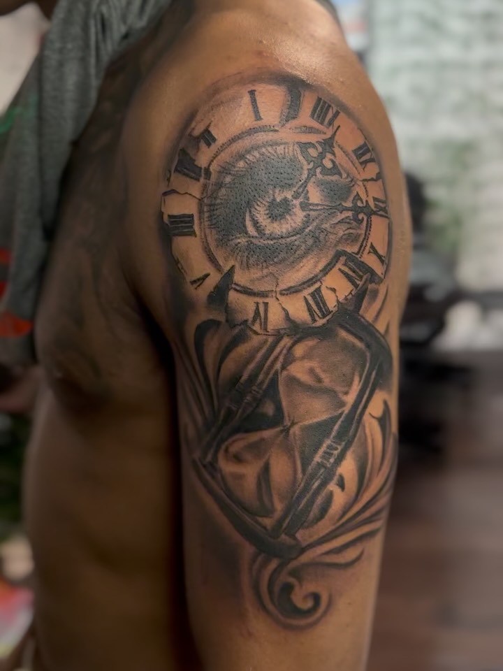 Tattoo by @trigger_tone — realism, black_and_grey