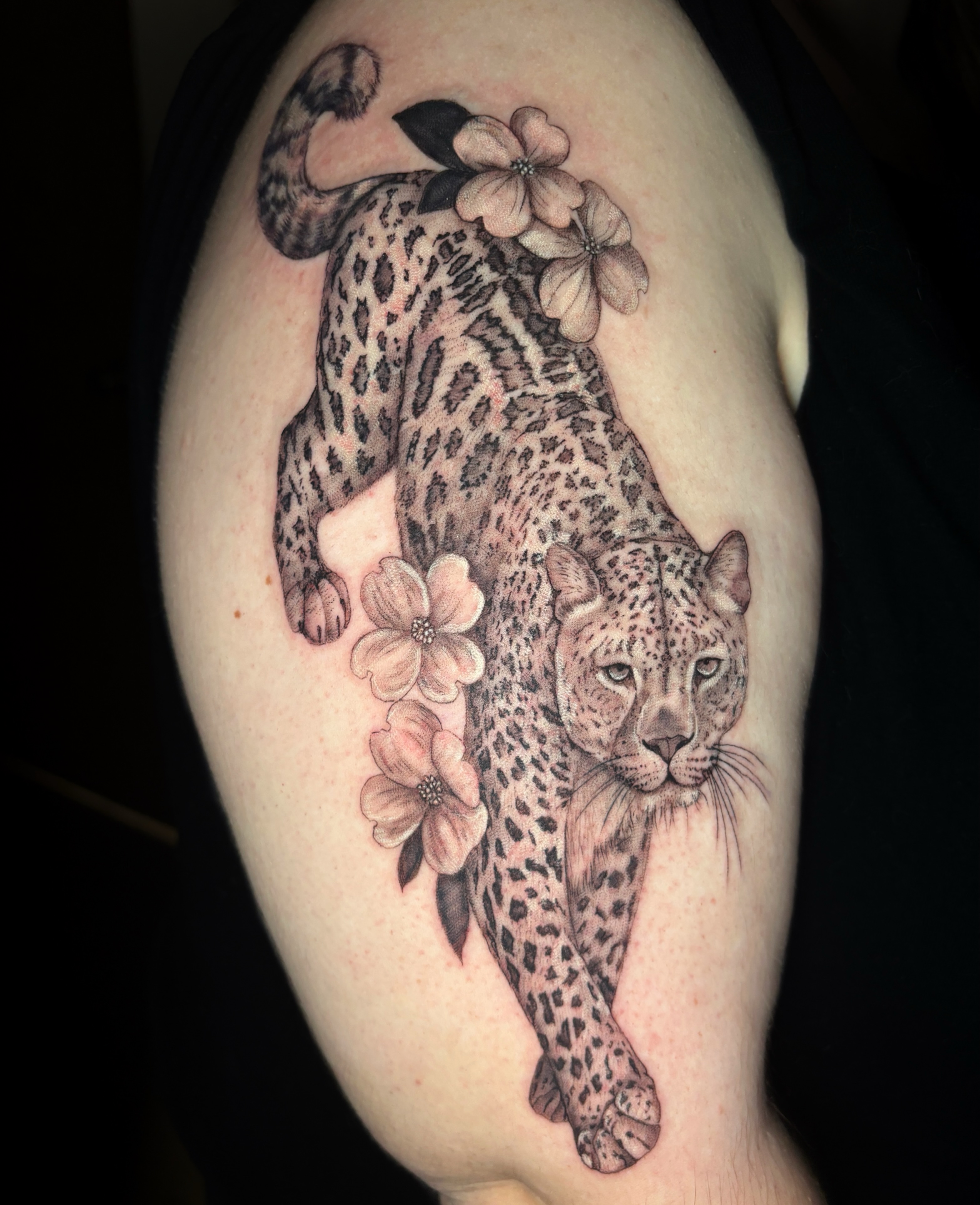 Tattoo by @mckinley.tattoos — realism, dotwork