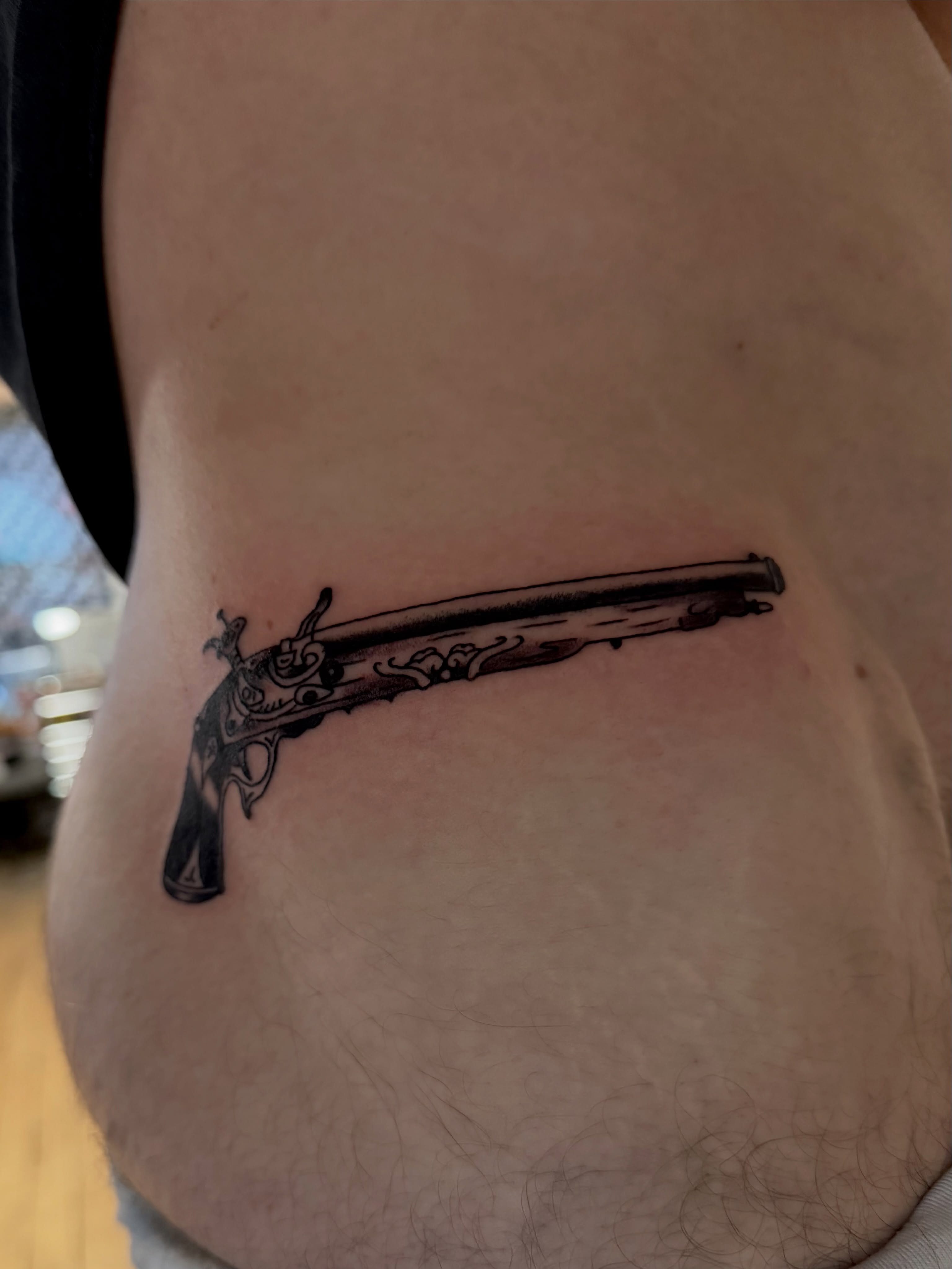 Tattoo by @secretsafetattoo — black_and_grey