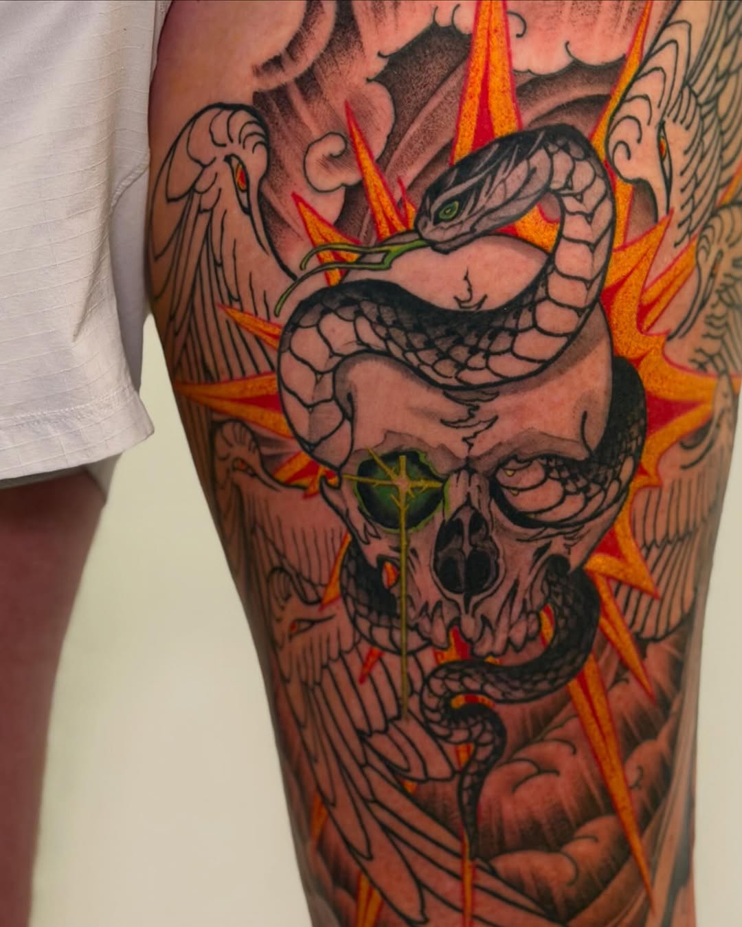 Tattoo by @rog_kelly — american_traditional, black_and_grey