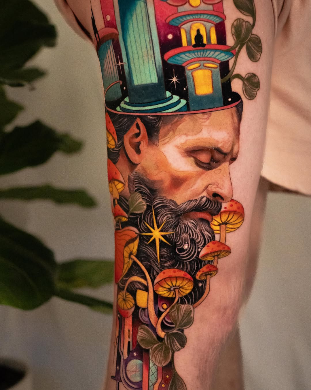 Tattoo on the forearm by Andres Acevedo, Denver, Colorado