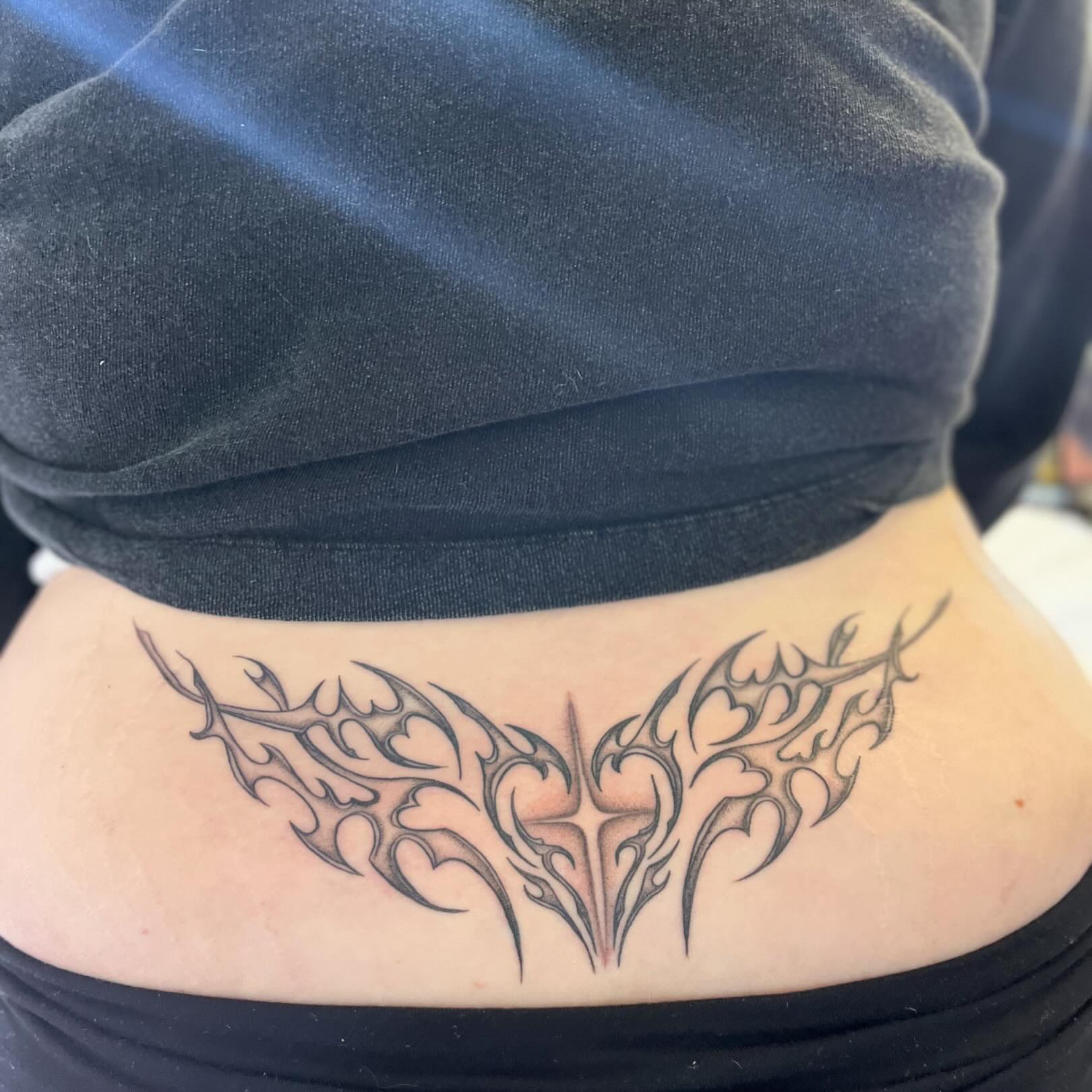 Tribal design tribal tattoo on the torso by 🌼DaisyDaiz🕸️