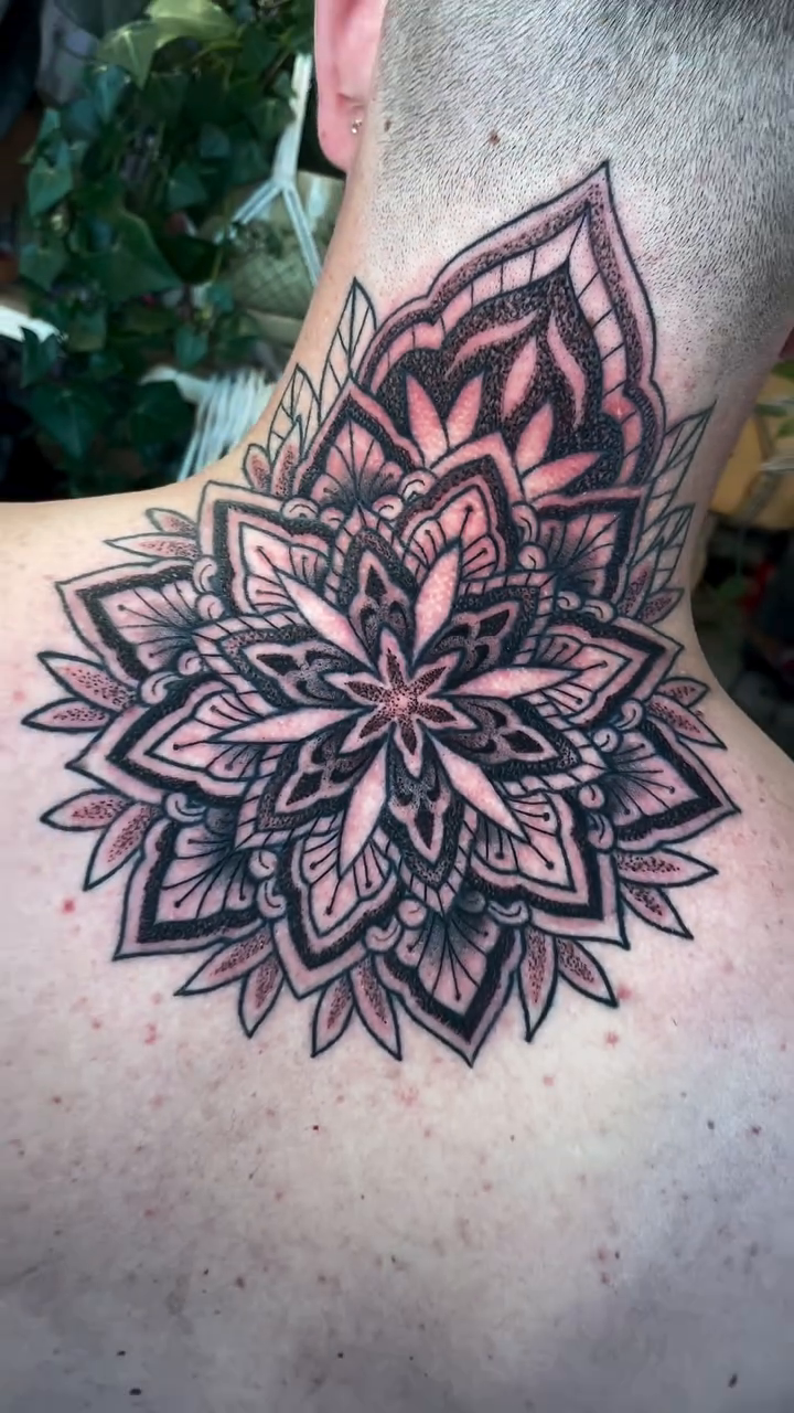 Mandala geometric tattoo by Dev Z