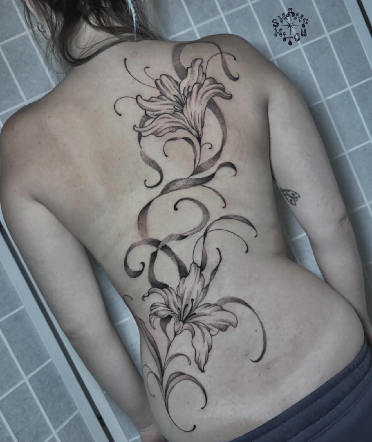 Tattoo by @swamp.witch.tattoos โ black_and_grey