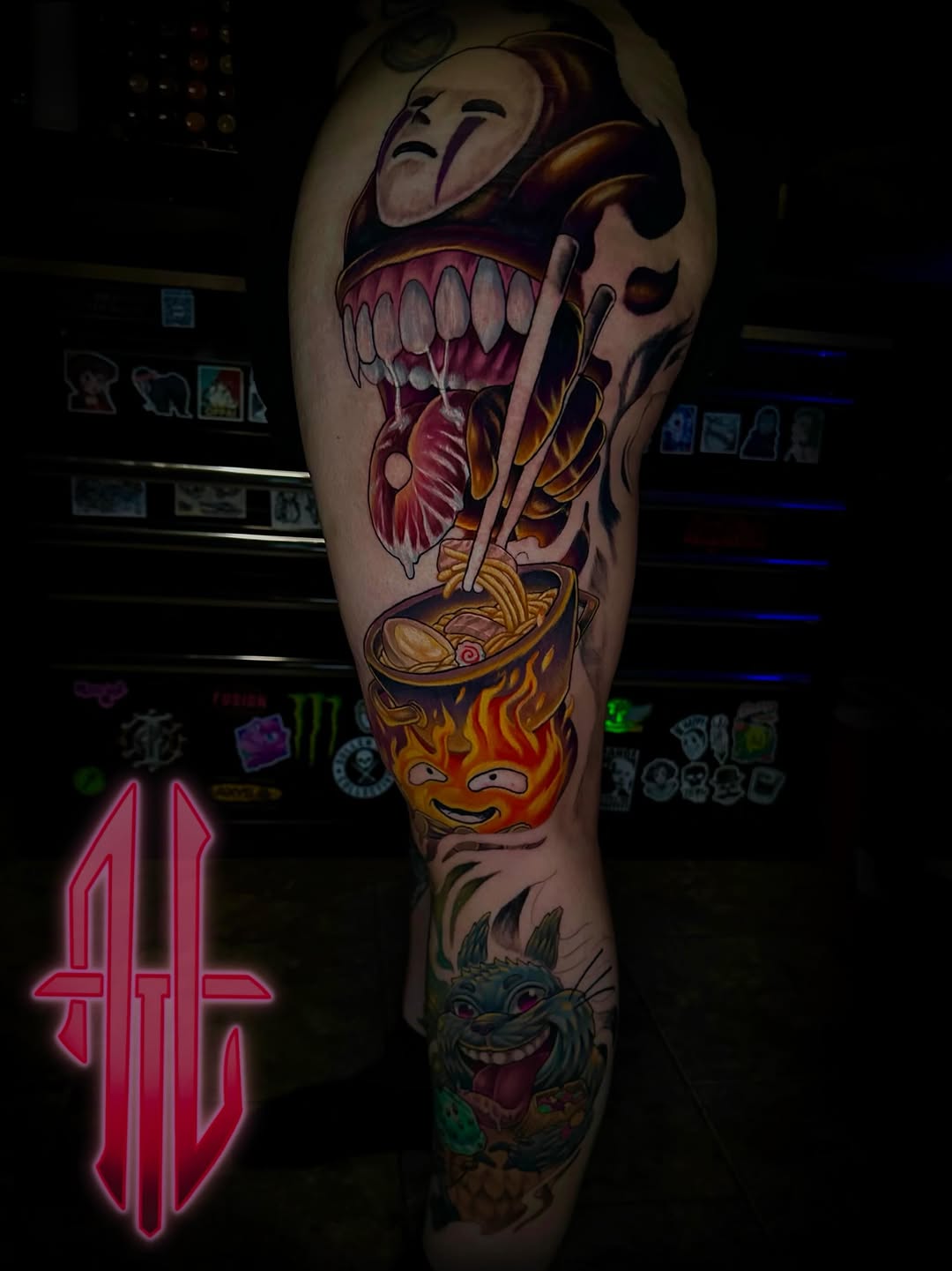 Tattoo by @tattoosbyandrewluce — new_school, anime