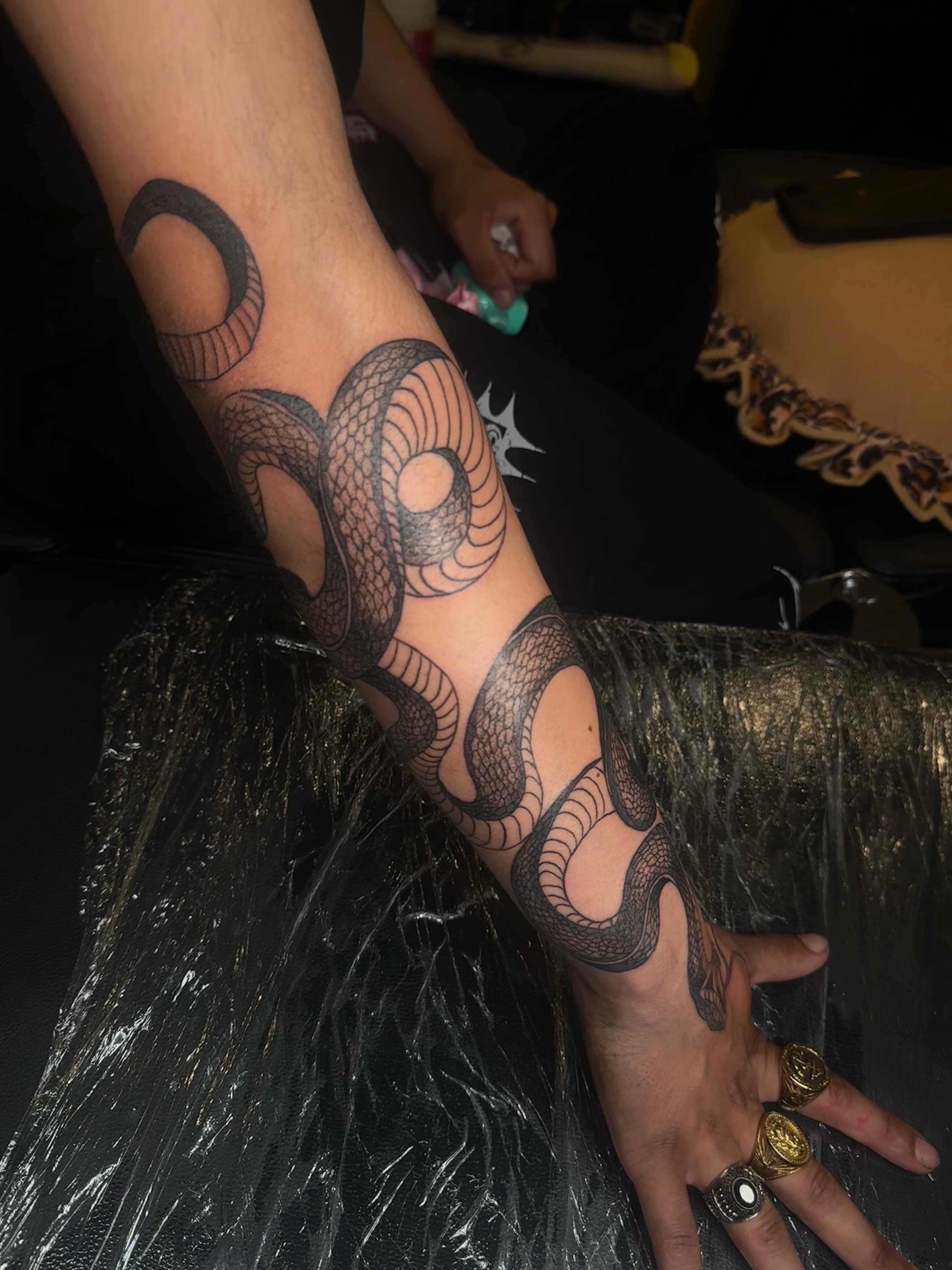 Tattoo by @tattedbytam — black_and_grey