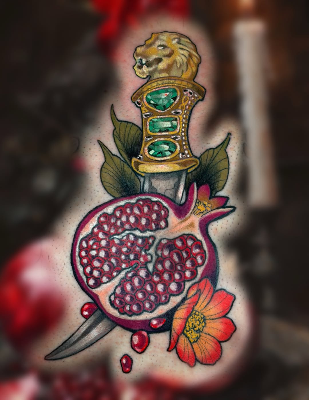 Tattoo by @hongo.azul.tattoos — neo_traditional, realism