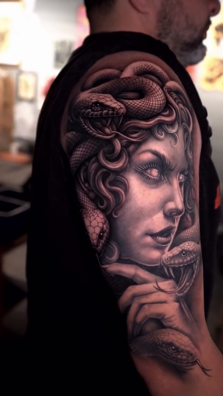Tattoo by @anareyestattoos โ realism, dark_realism