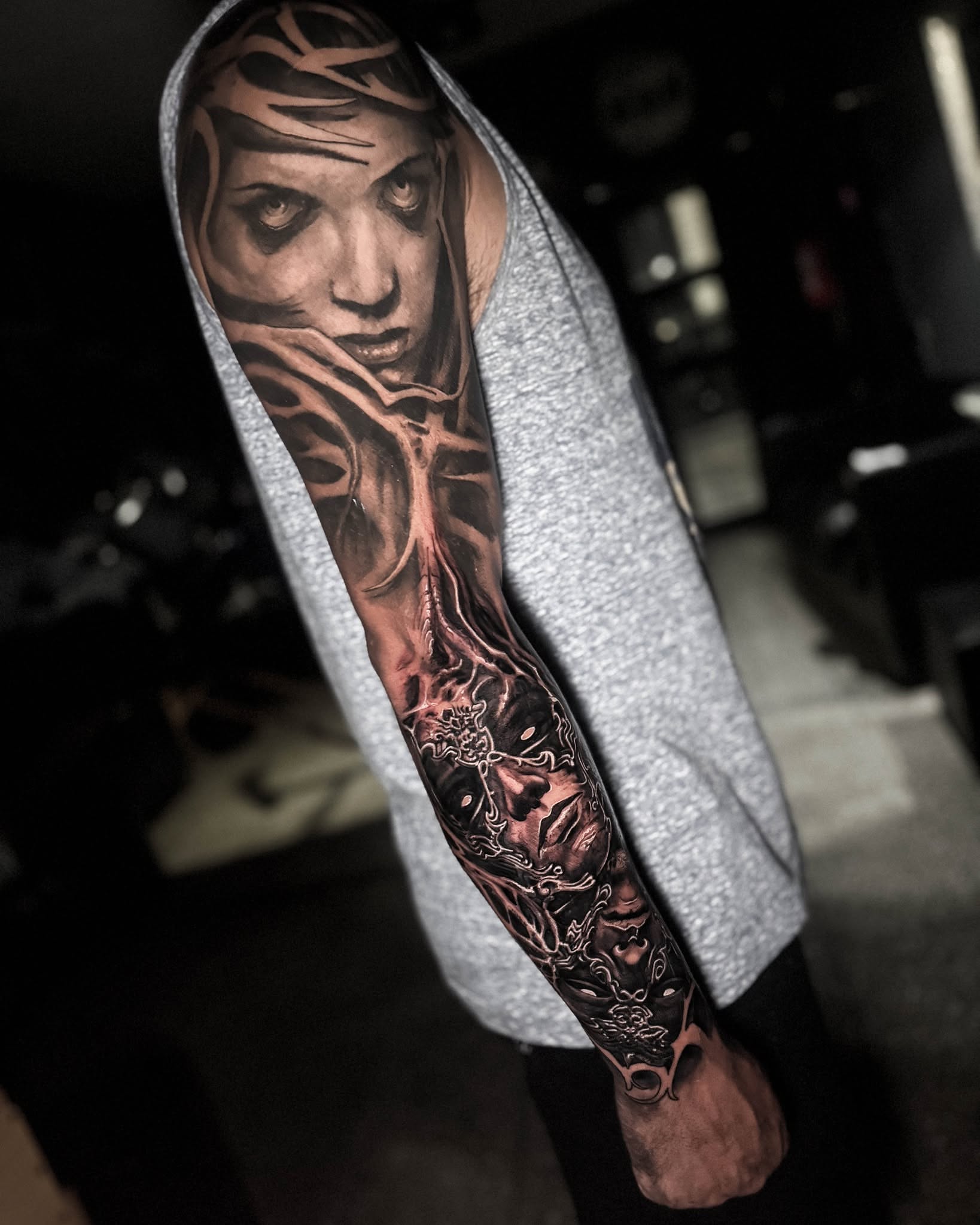 Tattoo by @brunomorettitattoo — realism, dark_realism