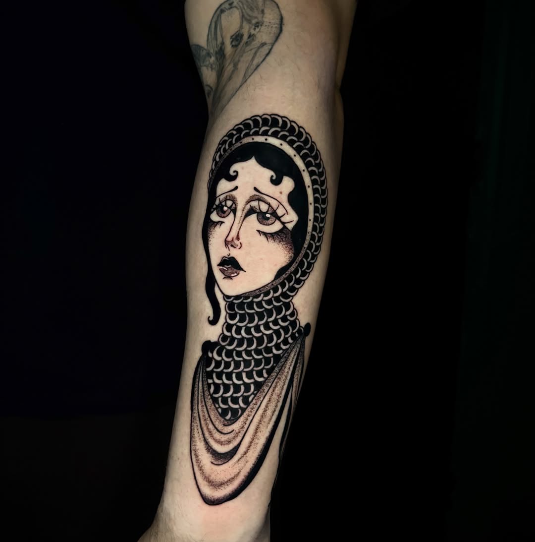 Tattoo by @call.me.crybabyy — black_and_grey