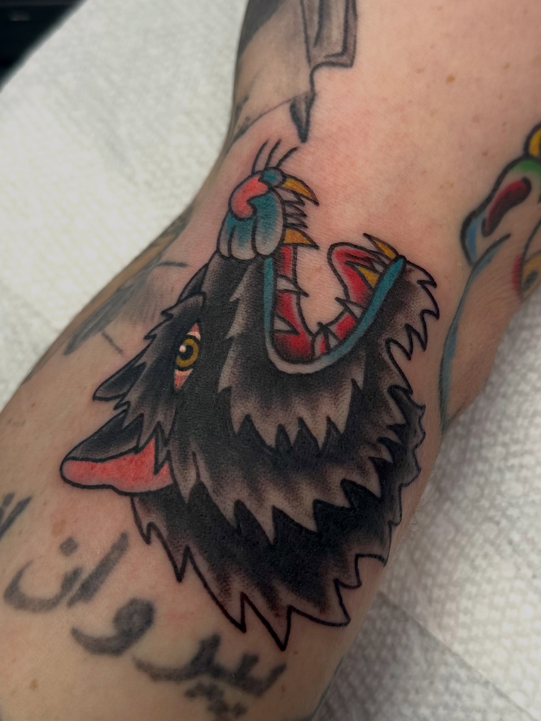 Tattoo by @cryptidtattooer — american_traditional
