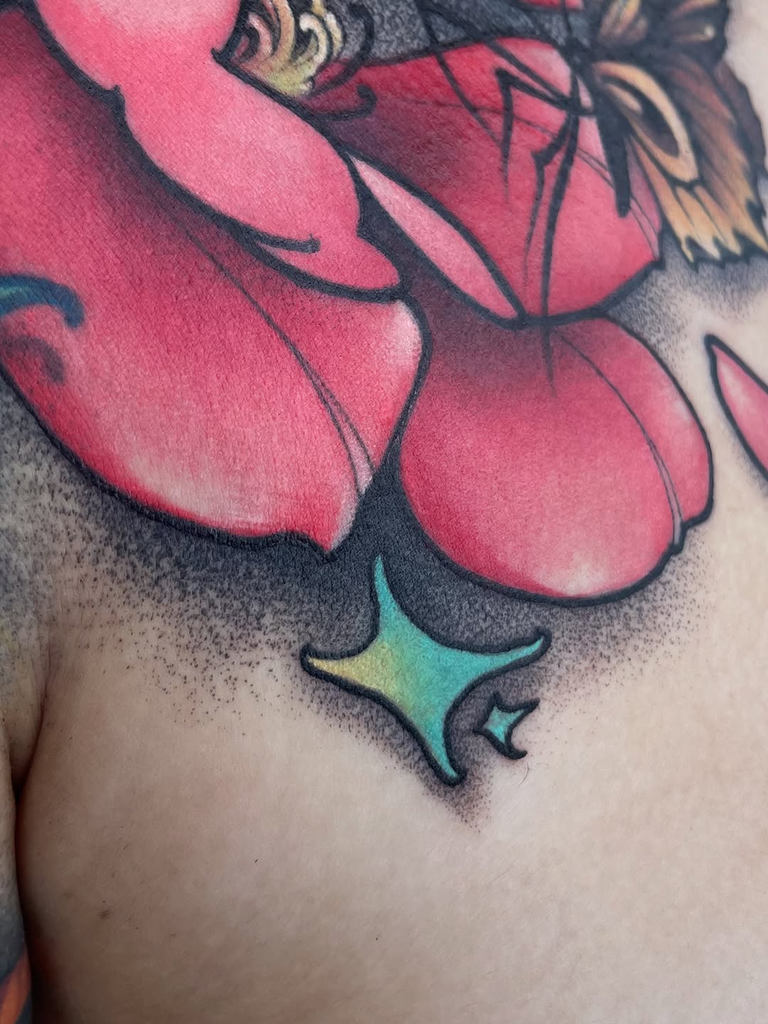 Tattoo by @cecimeseed — japanese_irezumi, dotwork