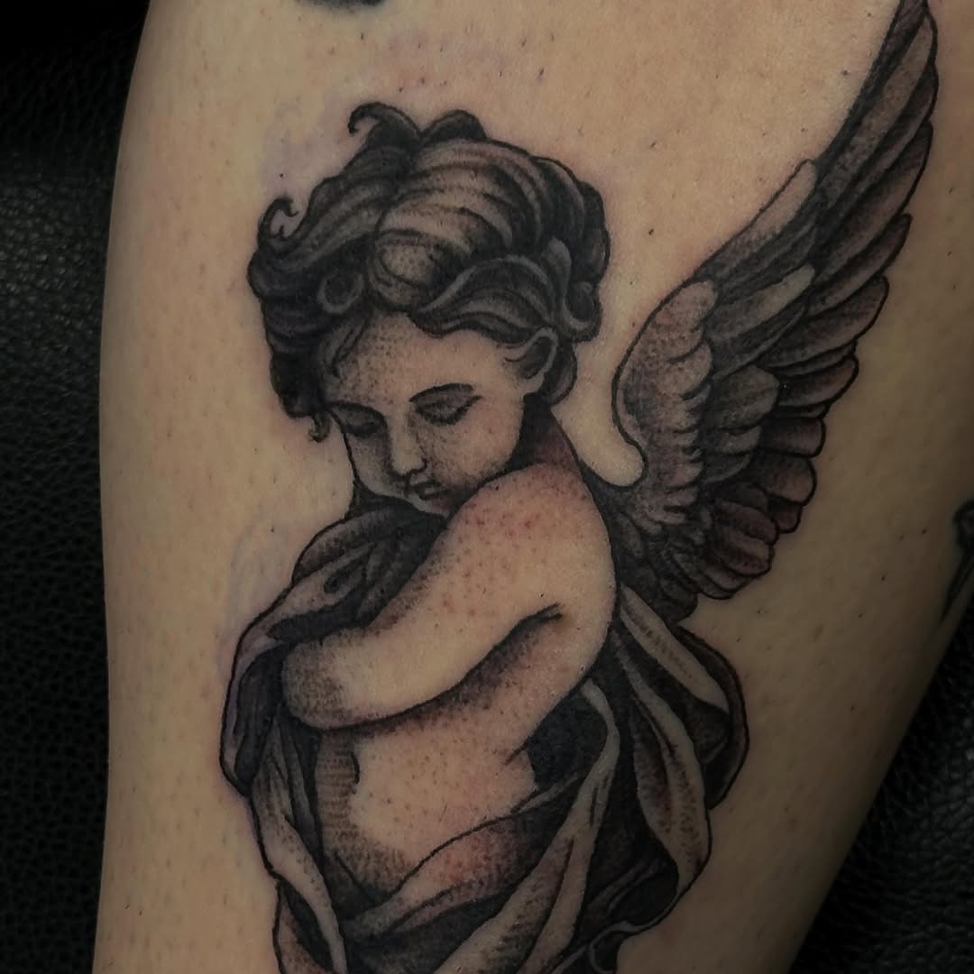 Tattoo by @lizgracedunn — realism, black_and_grey