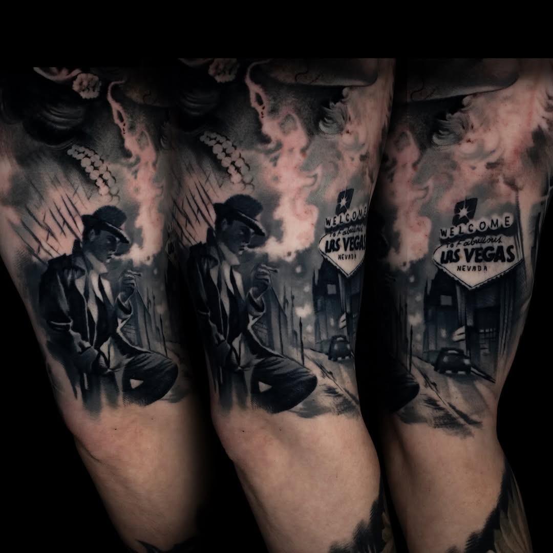 Tattoo by @lukebtattoos — black_and_grey, realism