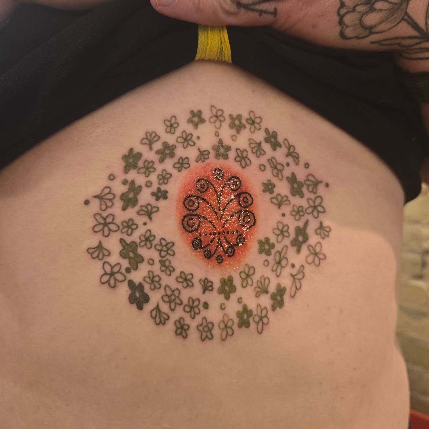 Tattoo by @lorhagarty — dotwork, geometric
