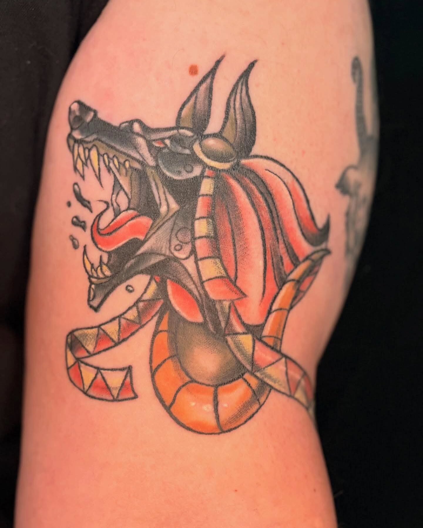 Tattoo by @ichigosworldtattoos — american_traditional, geometric