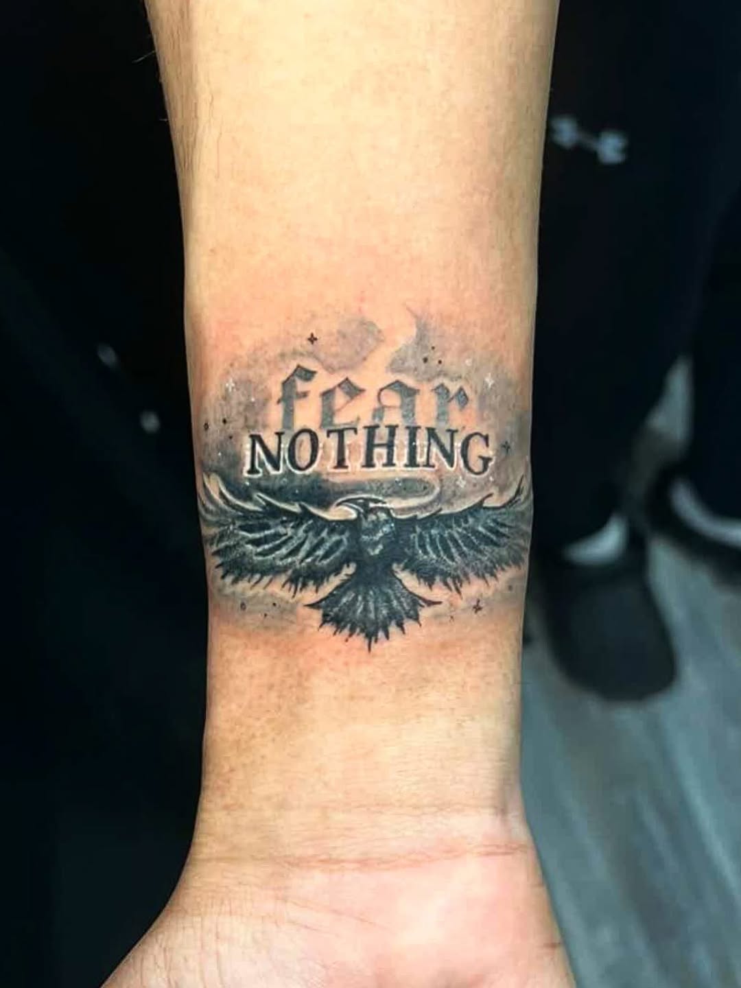 Tattoo by @eldadthegr8 โ black_and_grey, lettering_script