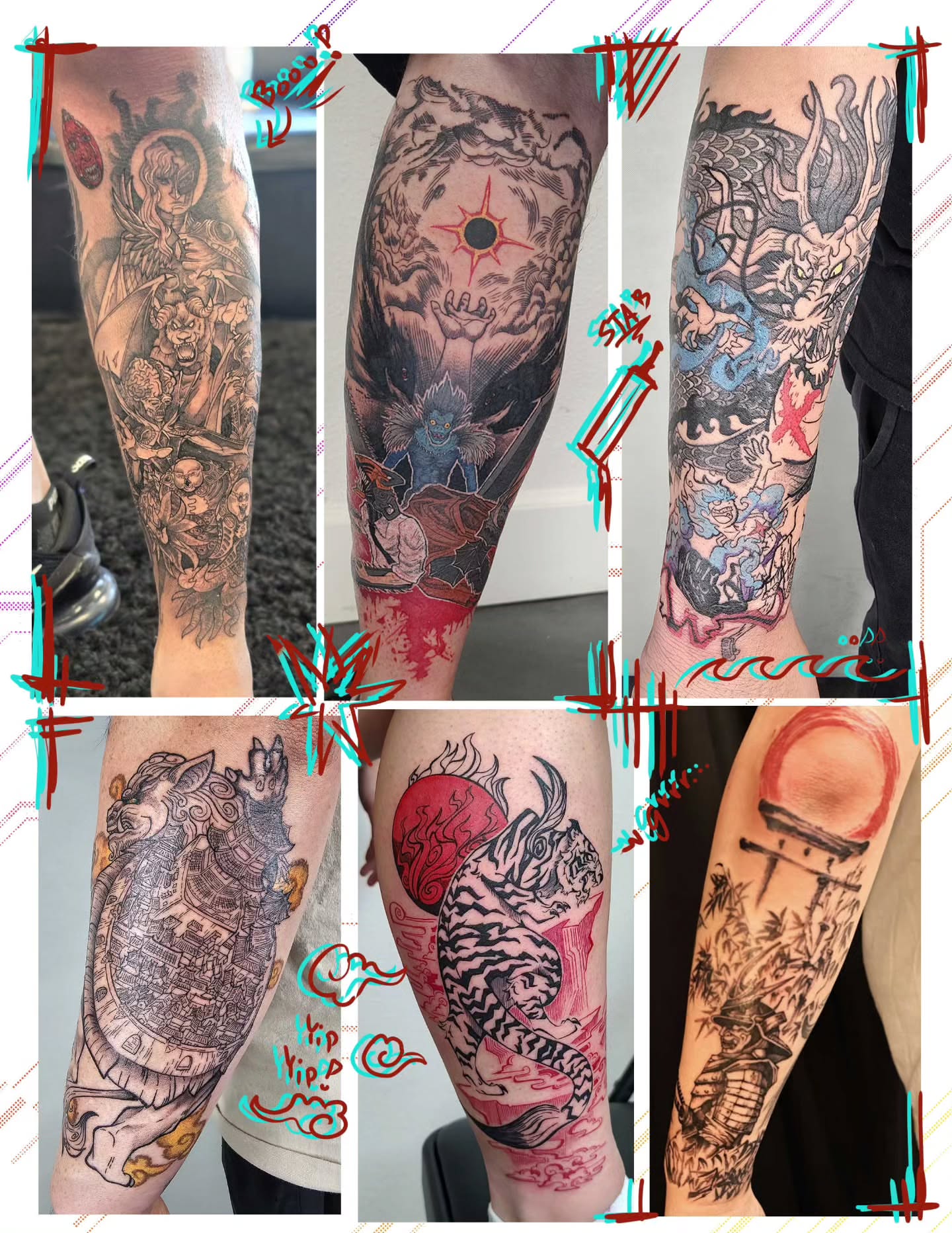 Tattoo by @dragonrock_tattoos — japanese_irezumi, dotwork