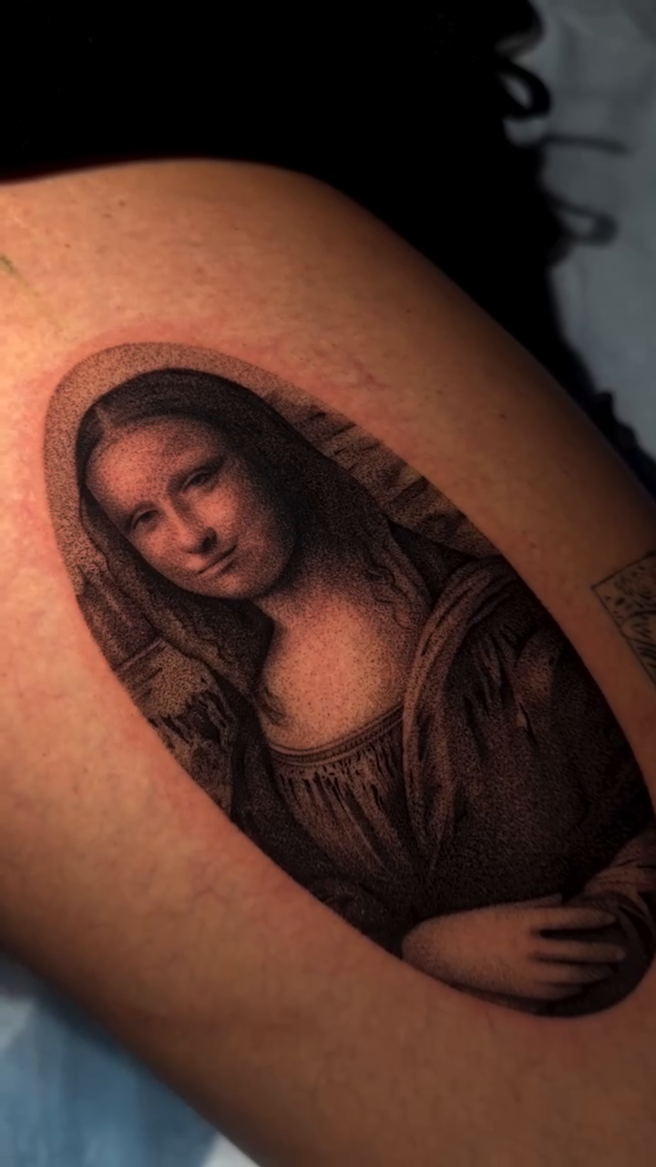 Tattoo by @dragonink.tattoos — realism, black_and_grey