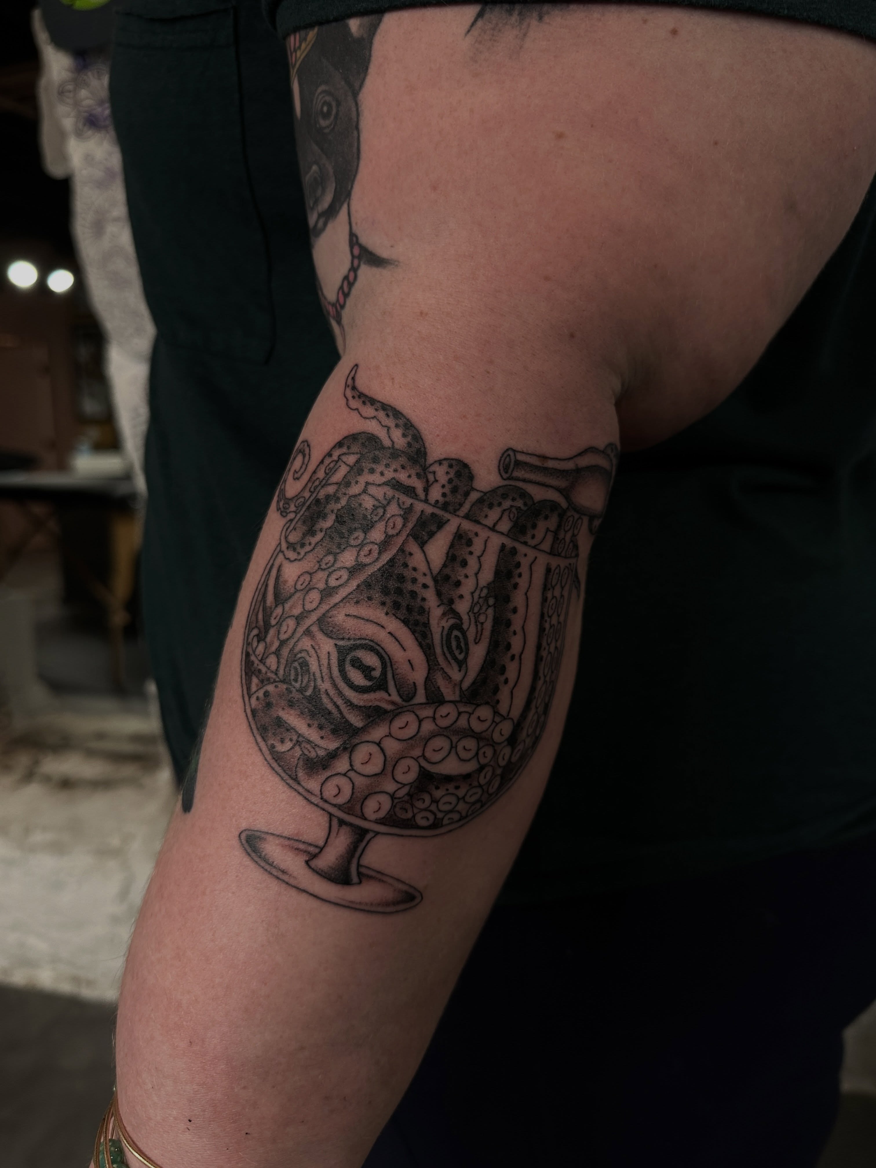 Tattoo by @countmia — dotwork, realism