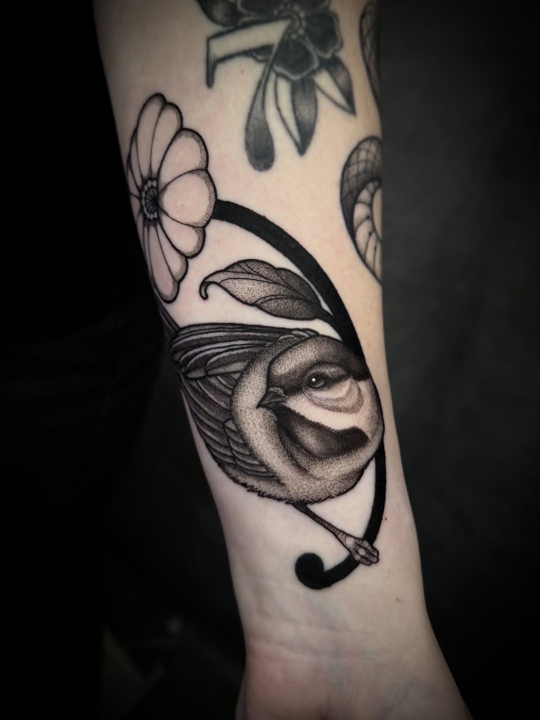 Tattoo by @d.lucian.tattoos — realism, dotwork