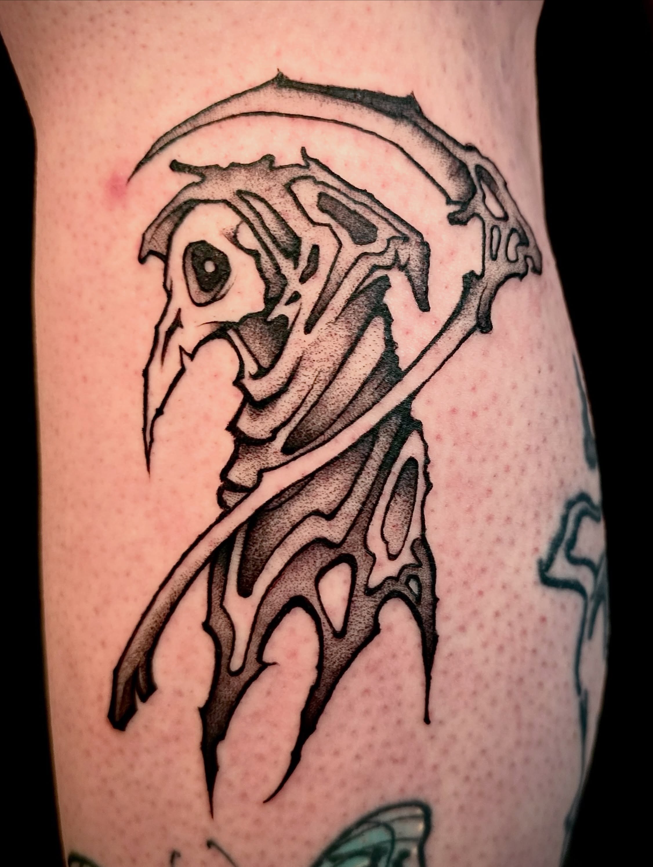 Tattoo by @deathcandy_art — black_and_grey
