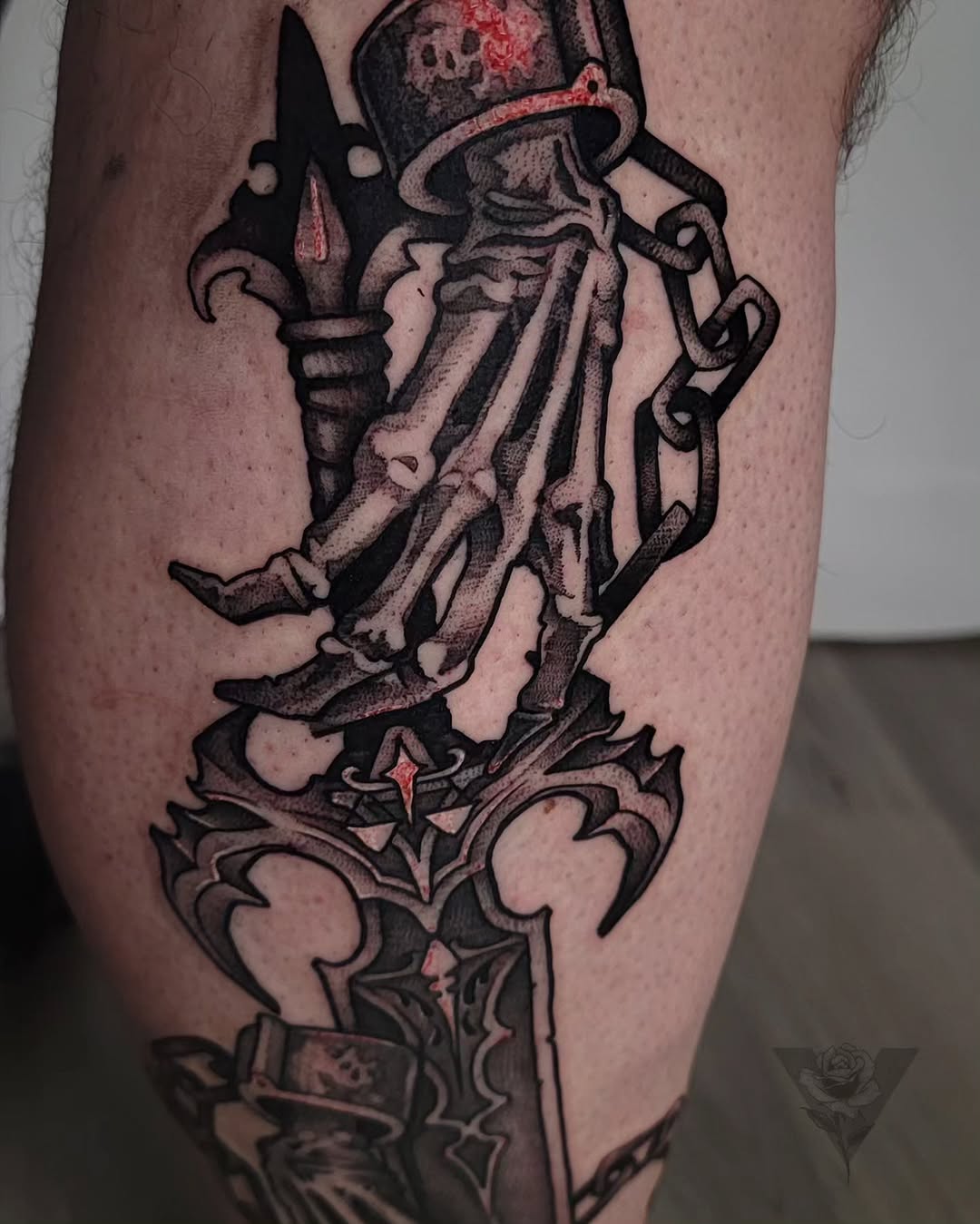 Tattoo by @v_affliction β dark_realism, blackwork