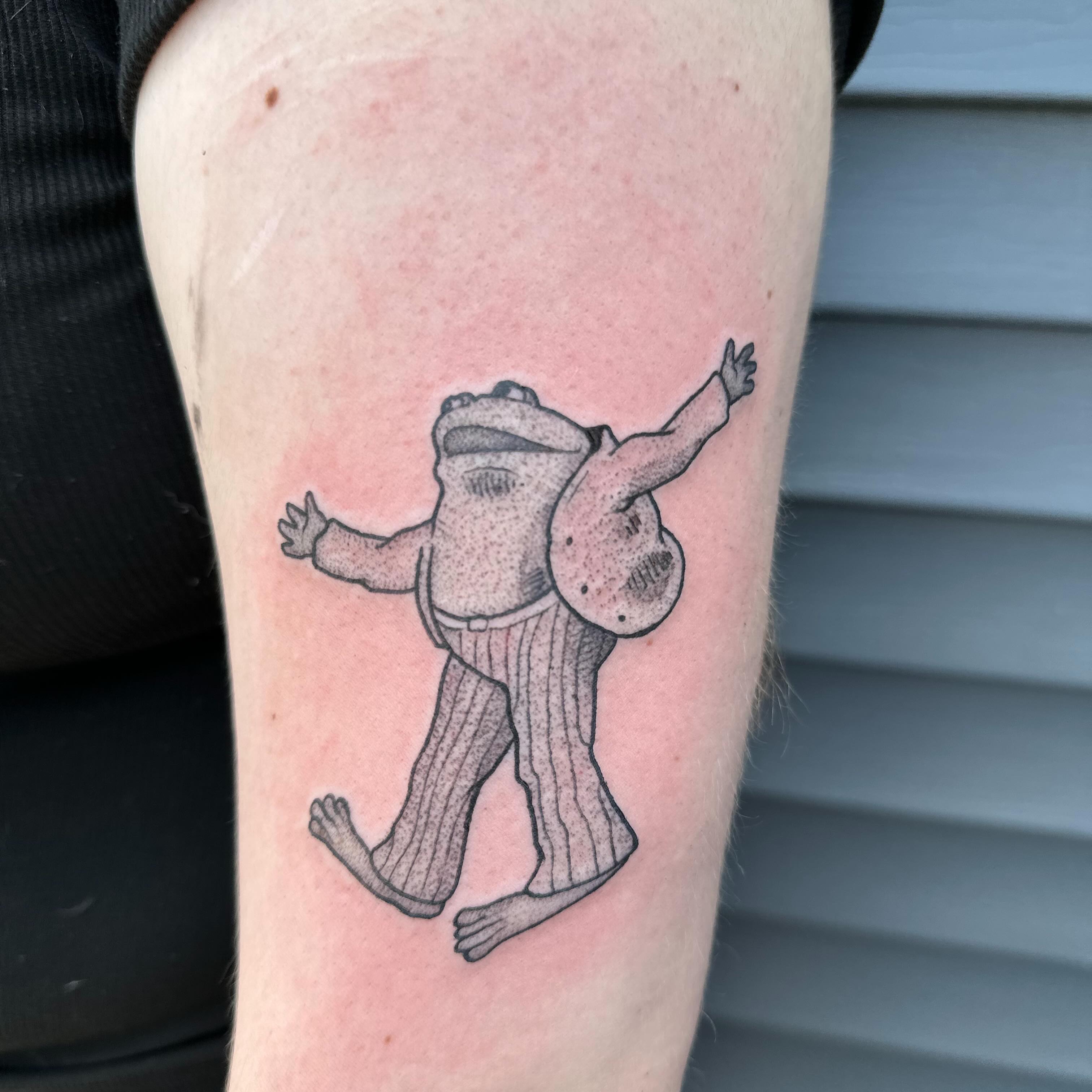 Tattoo by @hyenainks — dotwork