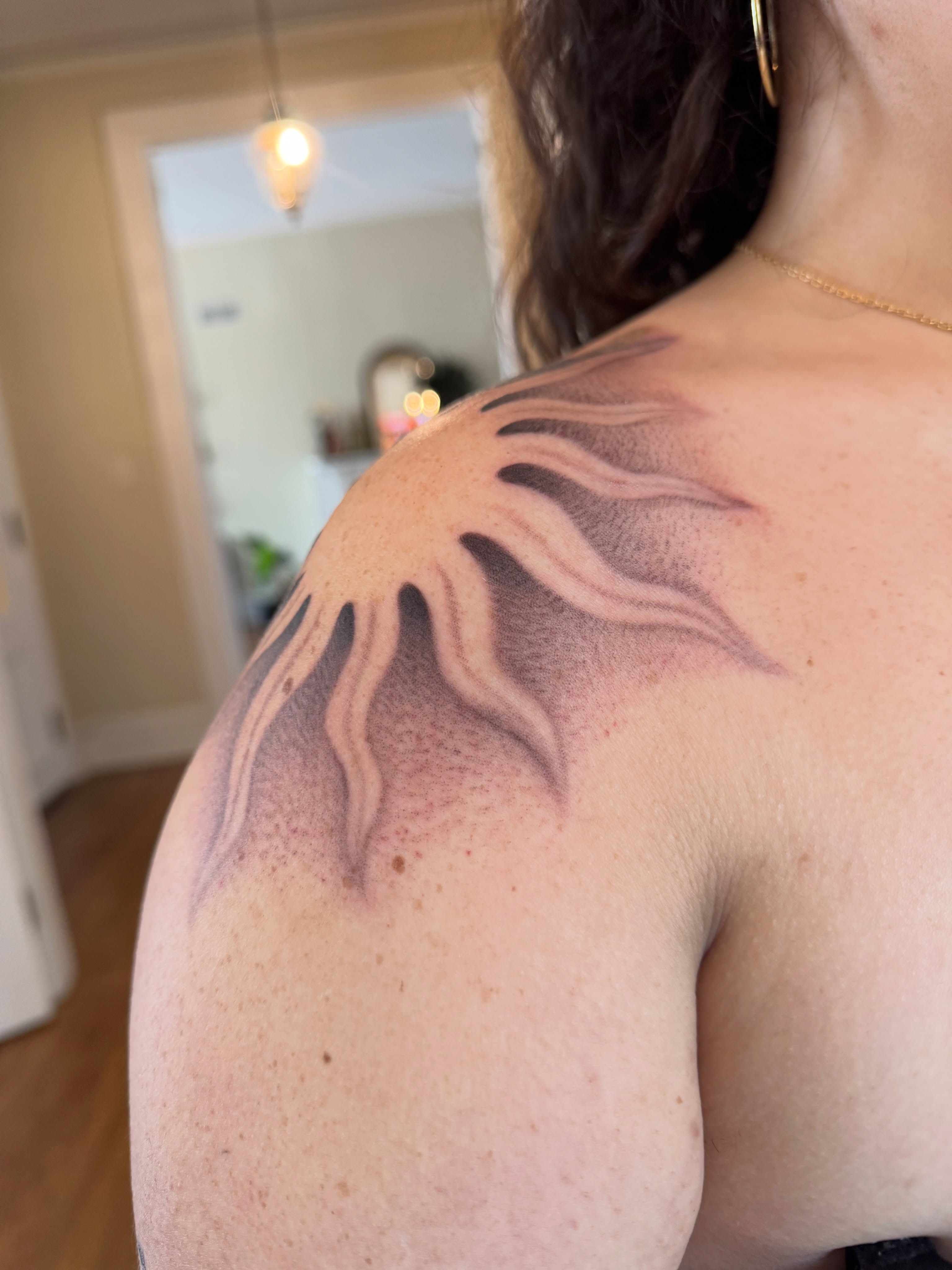 Tattoo by @zeebrruh_ — dotwork