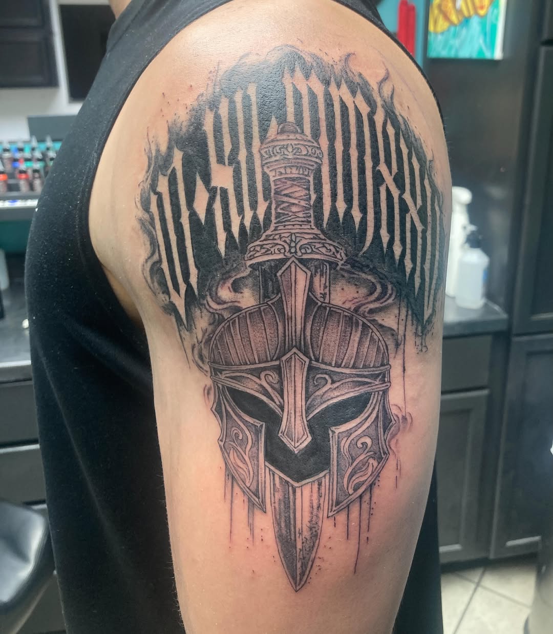 Tattoo by @tha_hot_dawg — black_and_grey, realism