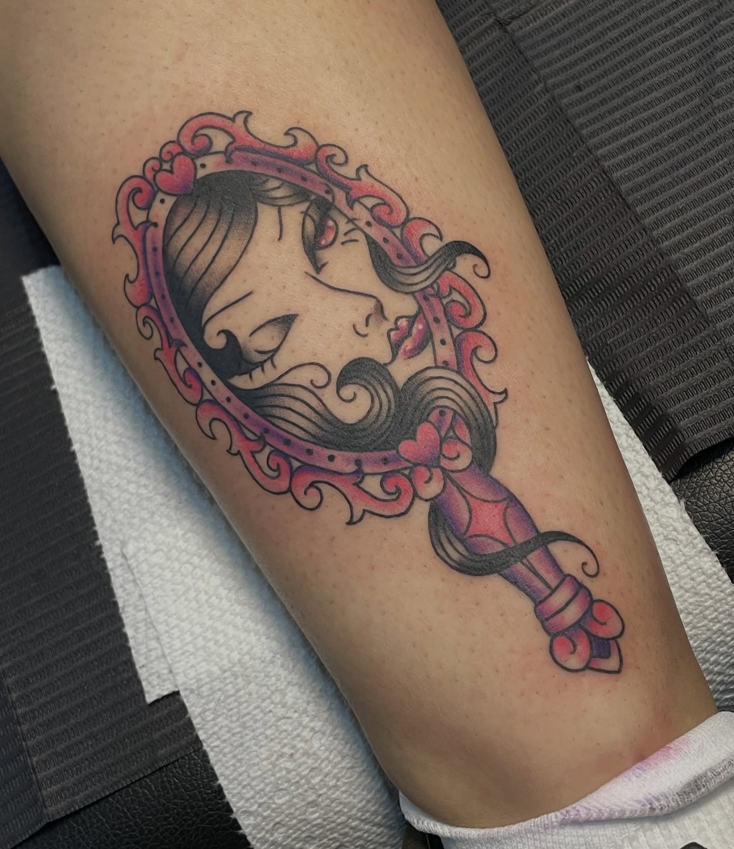 Tattoo by @skullinkmarie β american_traditional, dotwork