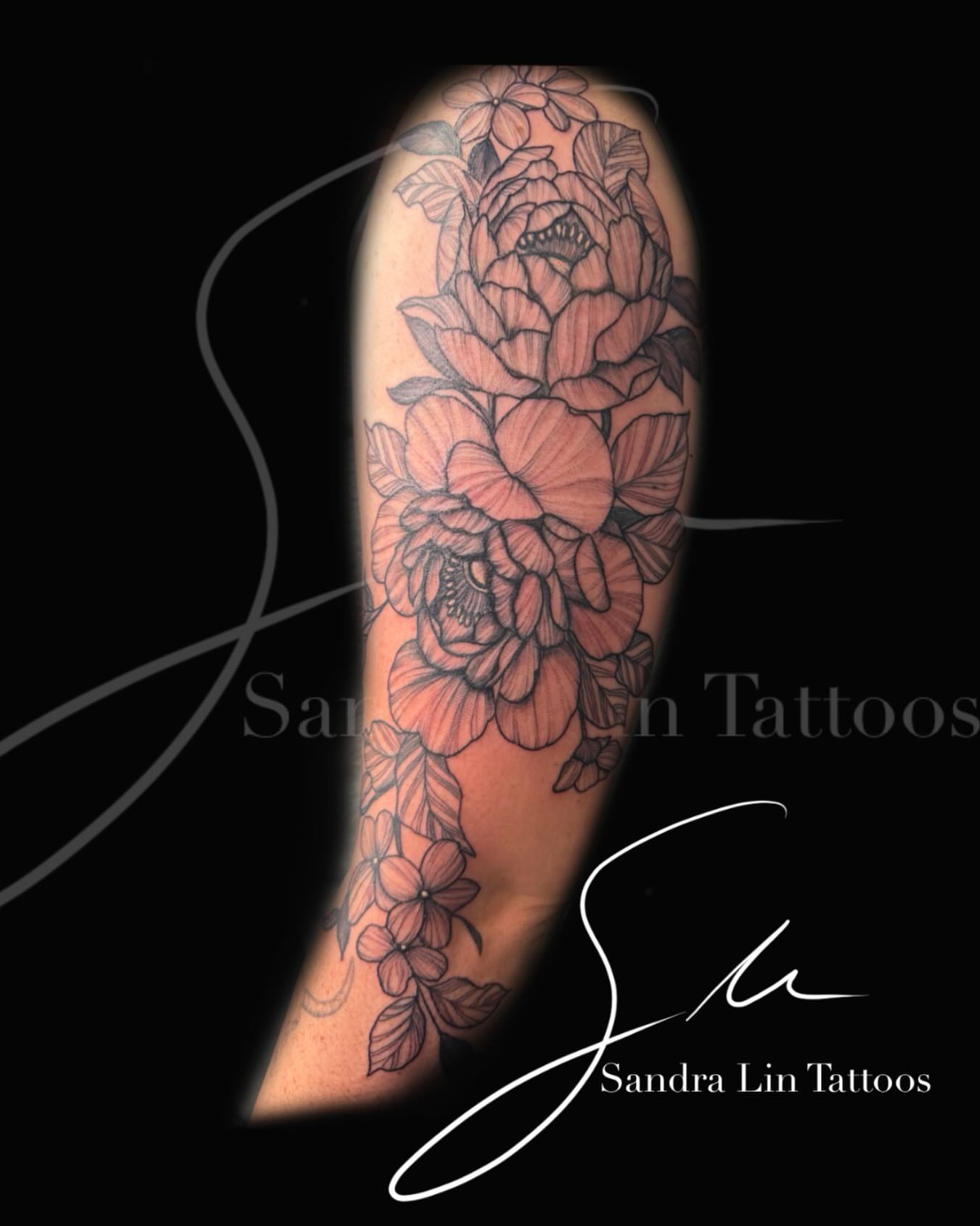 Tattoo by @_sandralintattoos — black_and_grey