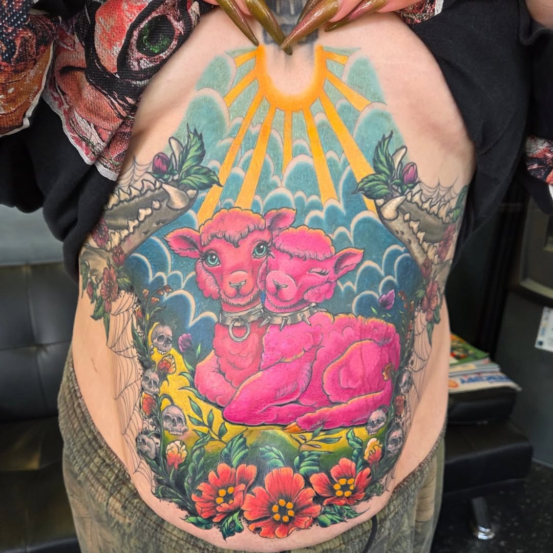 Tattoo work at Three Rivers Tattoo Convention 2026