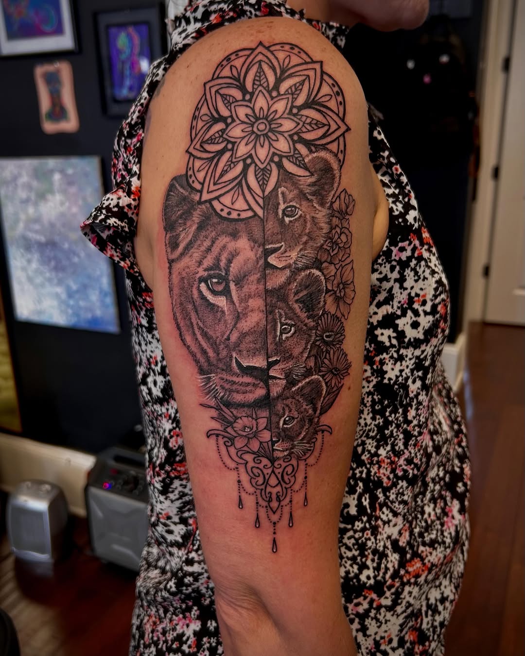 Tattoo by @jonbyrd — realism, geometric