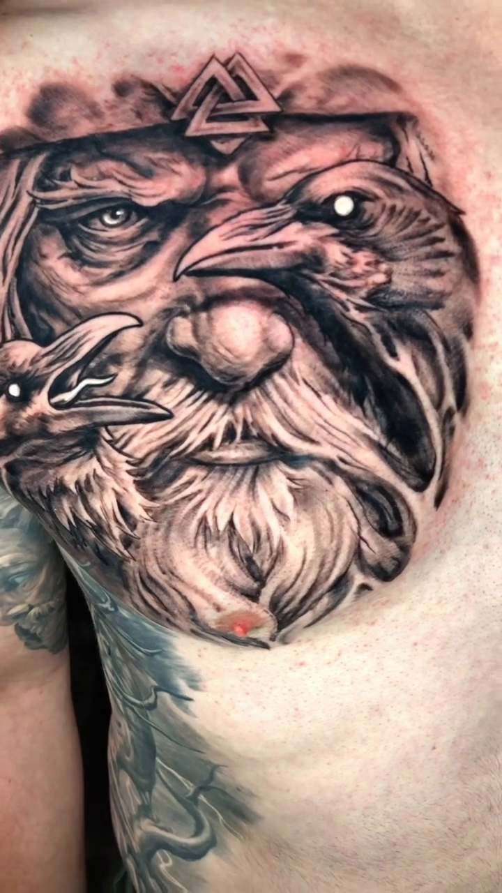 Tattoo by @oakadams โ realism, black_and_grey